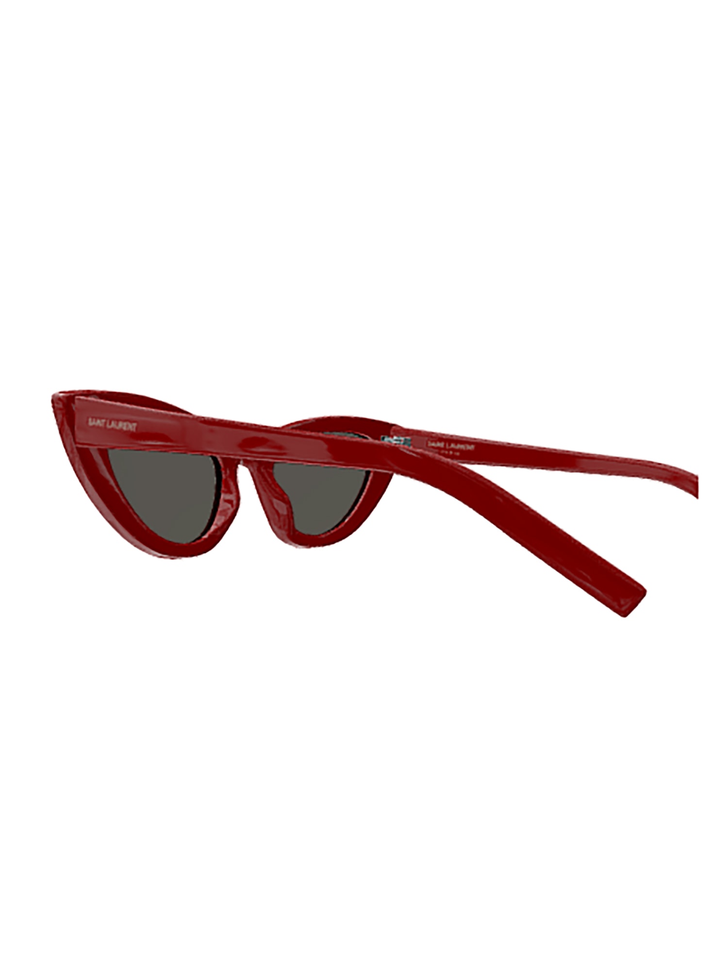 Shop Saint Laurent Sl 213 Lily Sunglasses In Red Red Grey