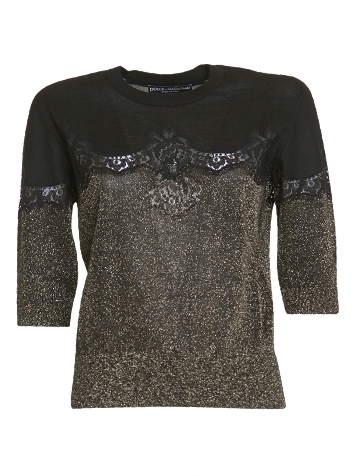 DOLCE & GABBANA LACE DETAILED SWEATER,11233813