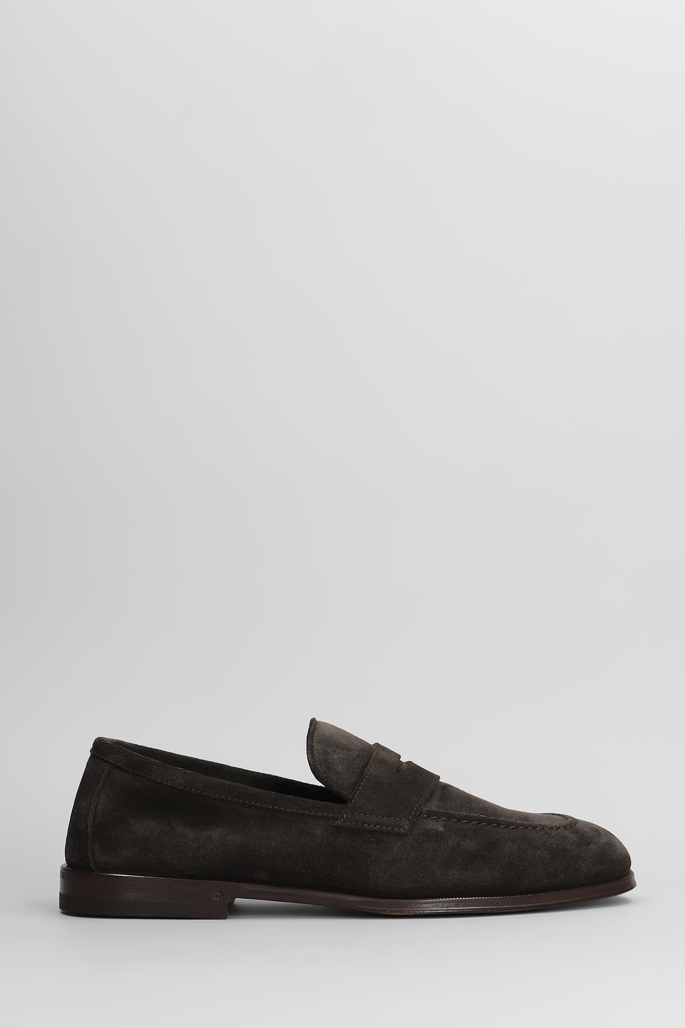 Loafers In Brown Suede