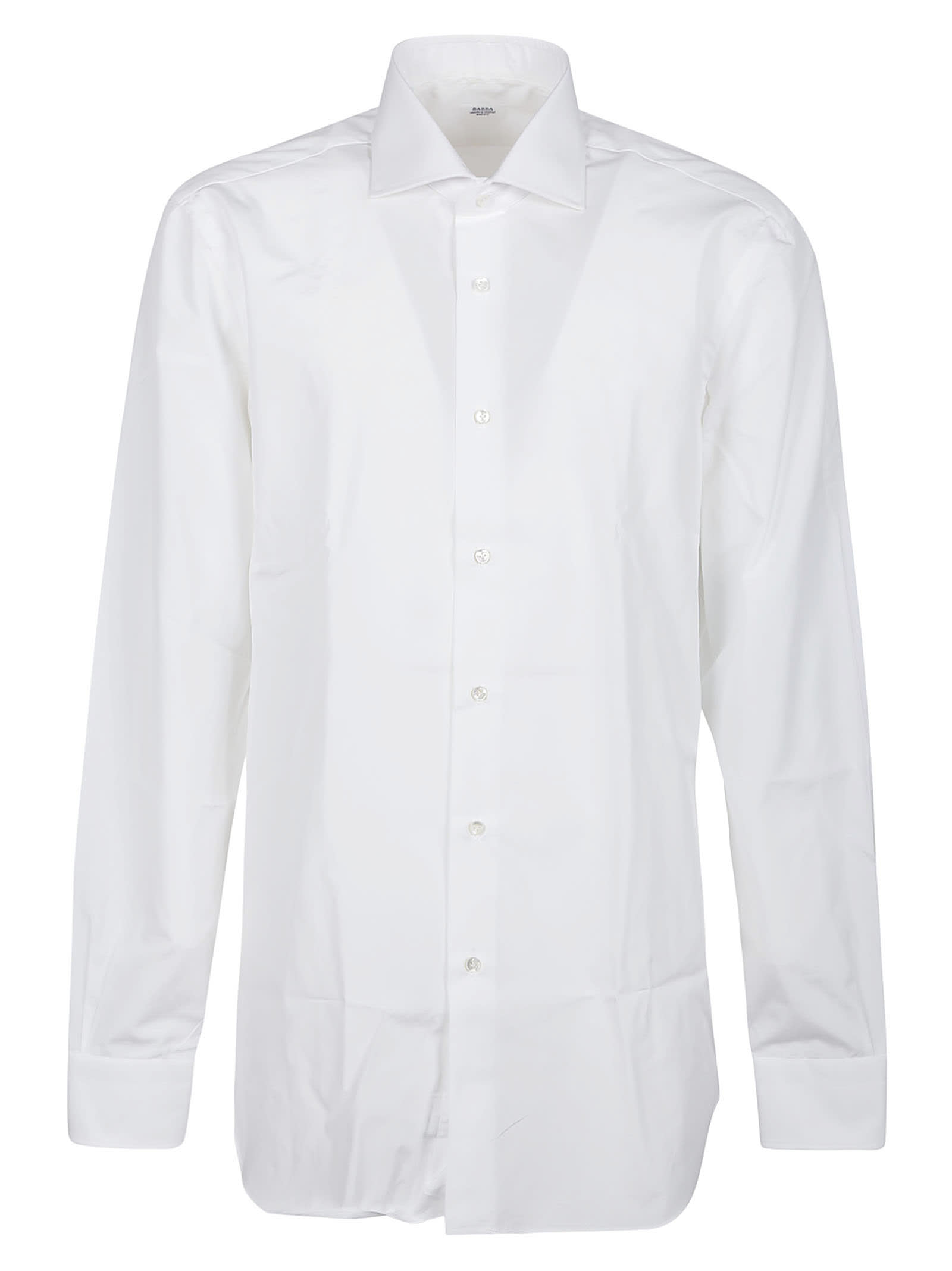 Shop Barba Napoli Neck Shirt In Bianco