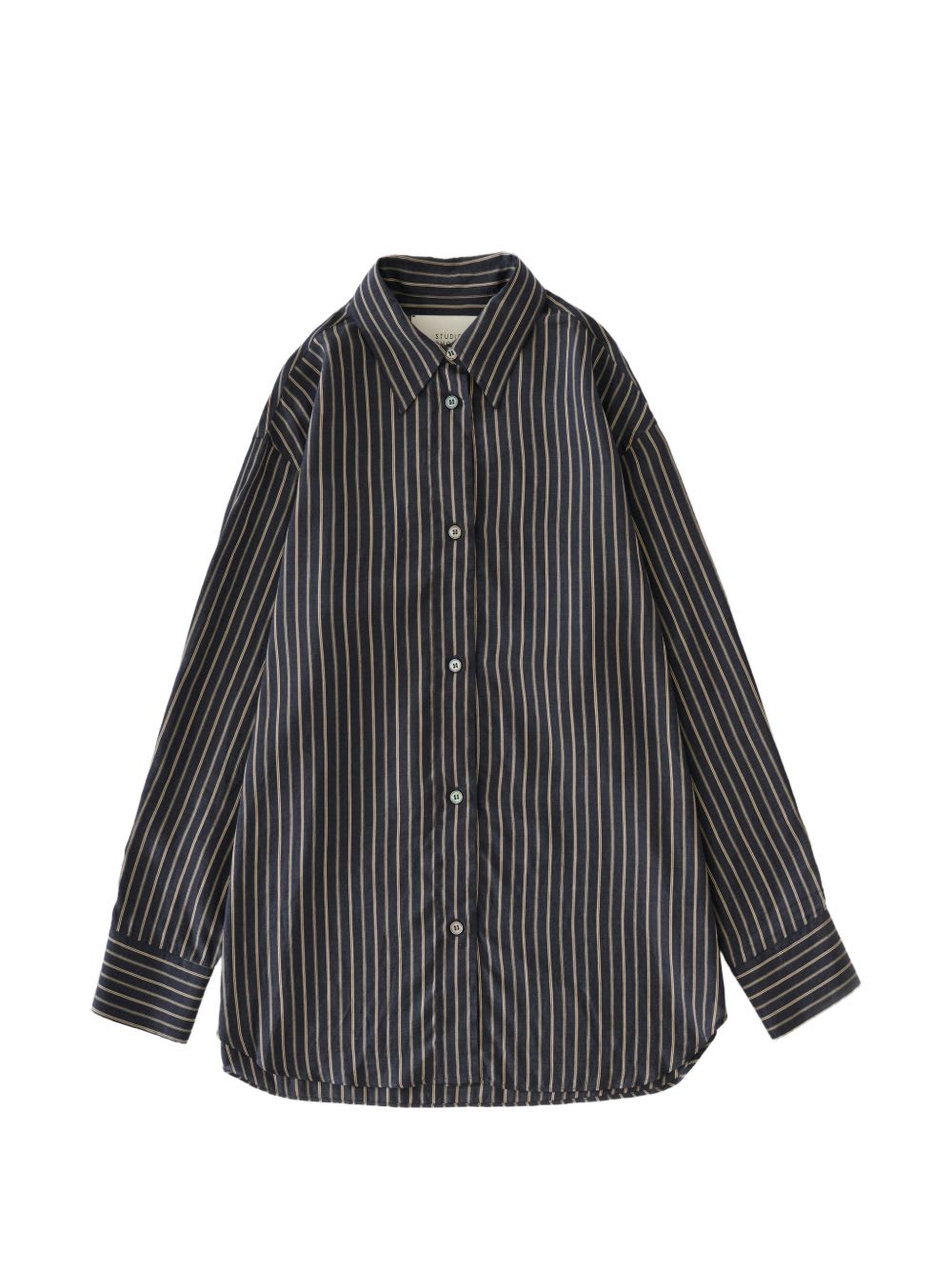 Studio Nicholson Rouen Striped Shirt In Black