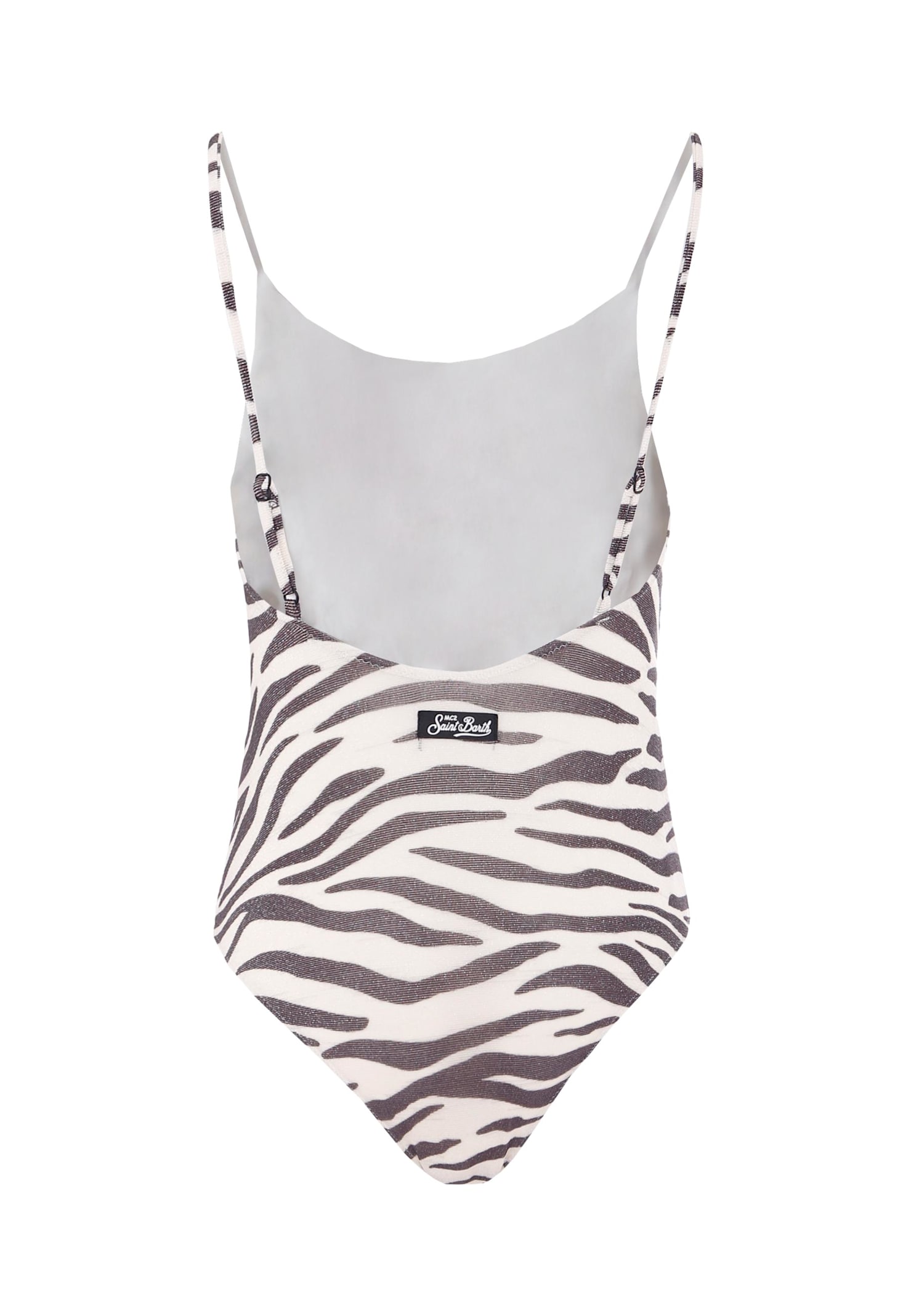 Mc2 Saint Barth Cecille Zebra-print Swimsuit In Multi