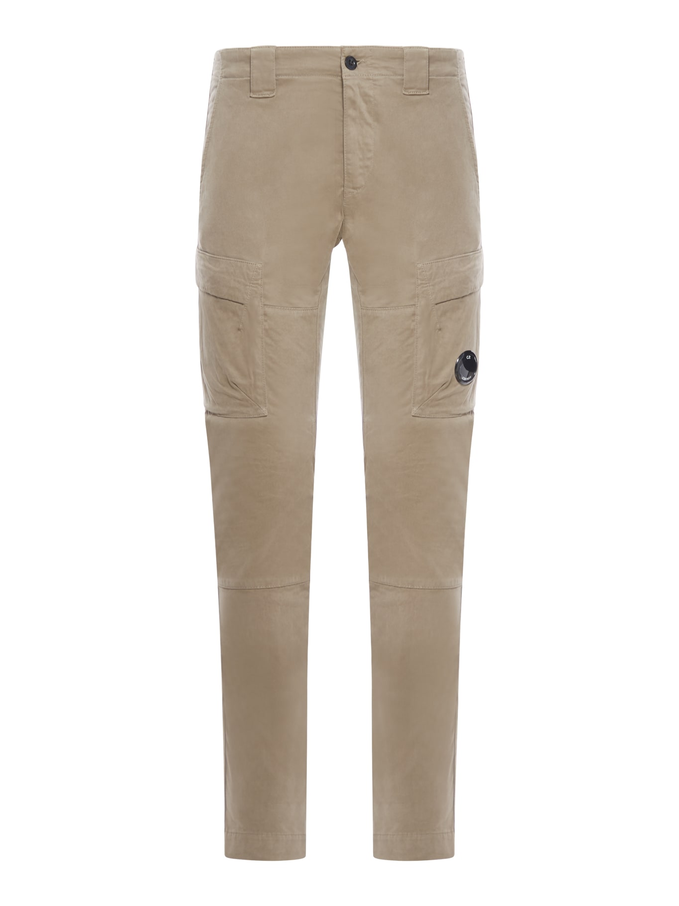 Shop C.p. Company Stretch Sateen Ergonomic Lens Cargo Pants In Walnut