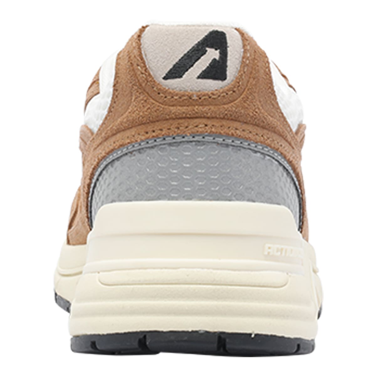 Autry Hyperway Sneakers In Cigar And Silver Mesh And Suede In Brown