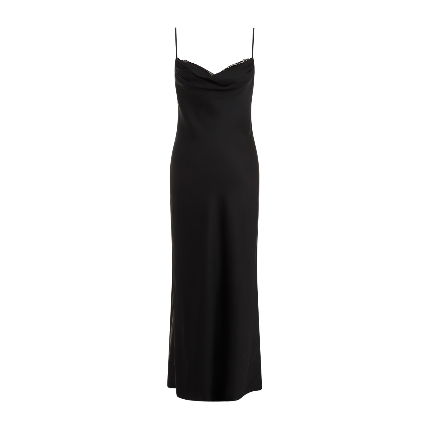 Shop Alexander Mcqueen Silk Evening Dress In Black