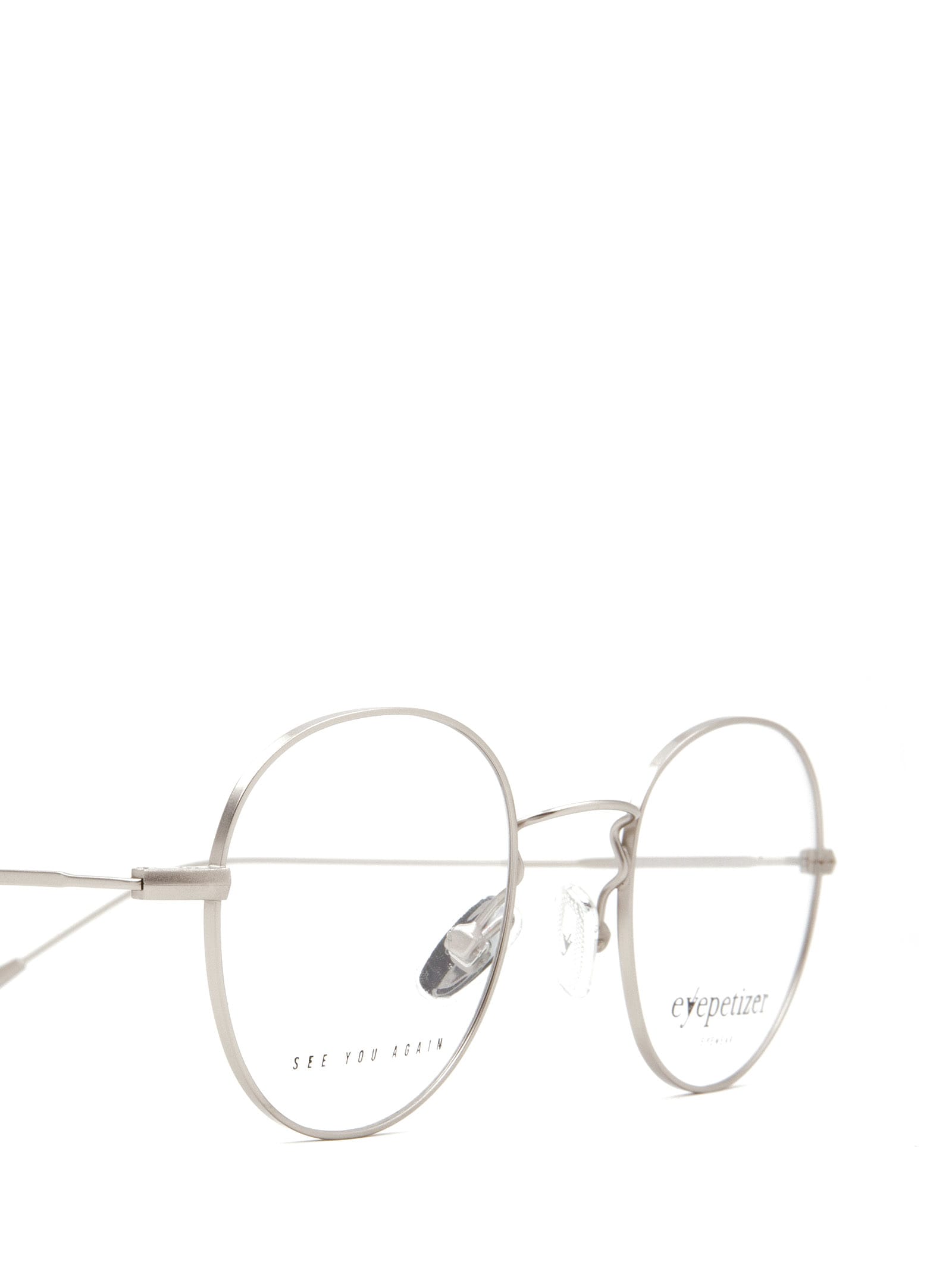 Shop Eyepetizer Zelda Matte Silver Glasses