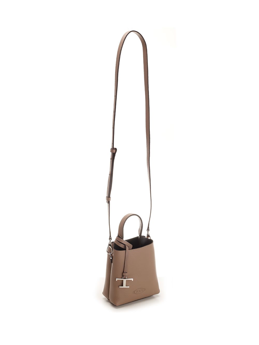 Shop Tod's T Timeless Handbag In Brown