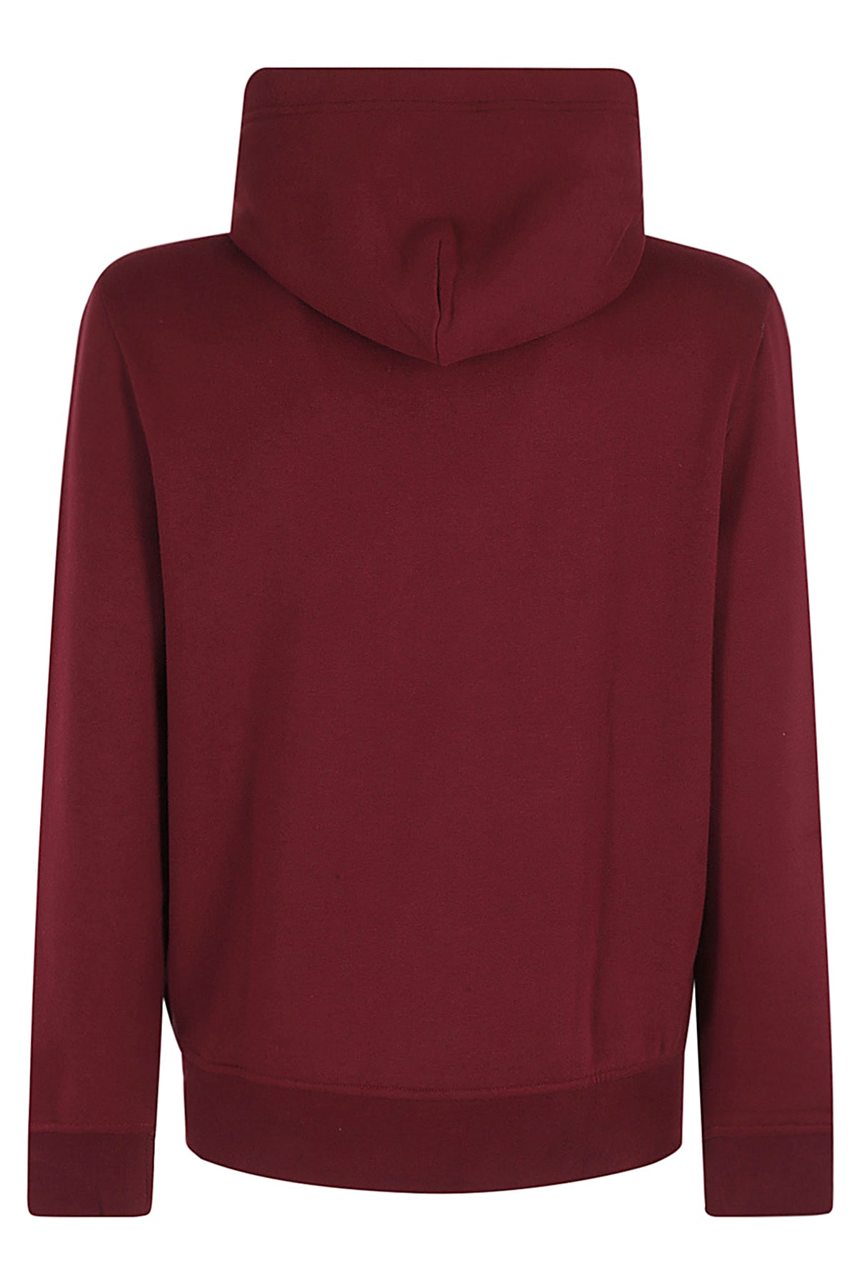 Shop Polo Ralph Lauren Hoodie Logo In Classic Wine