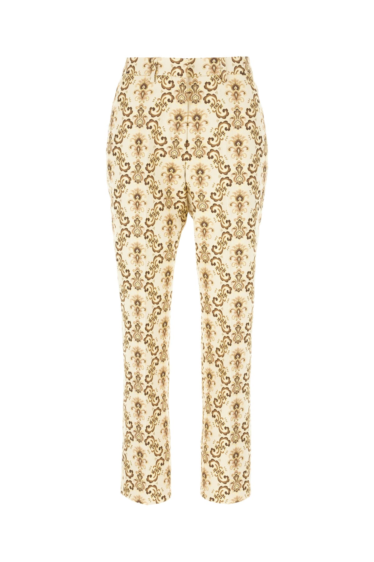 Etro Embroidered Polyester Blend Pants In Multi