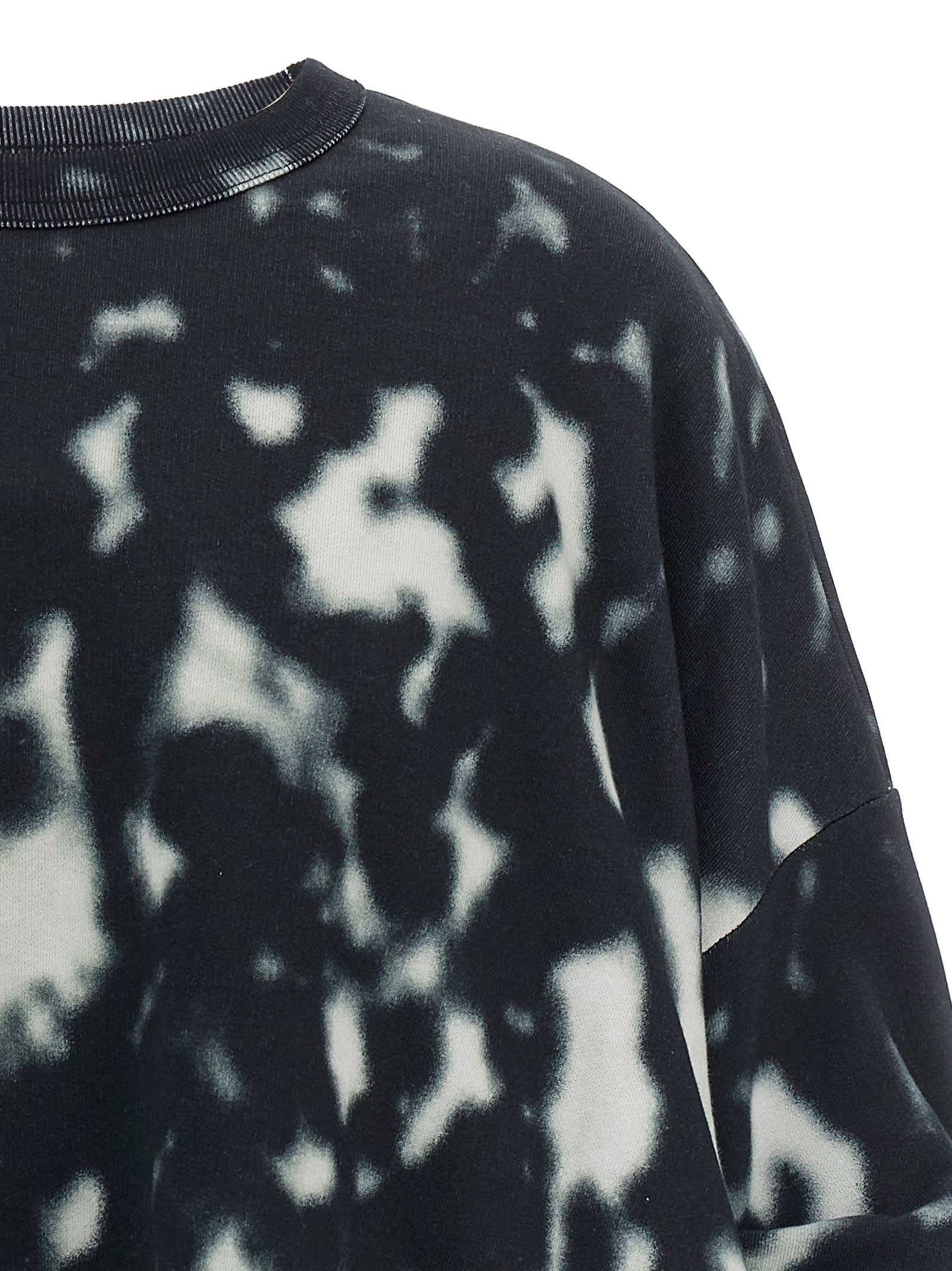 Shop Dries Van Noten Hannett Sweatshirt In White/black