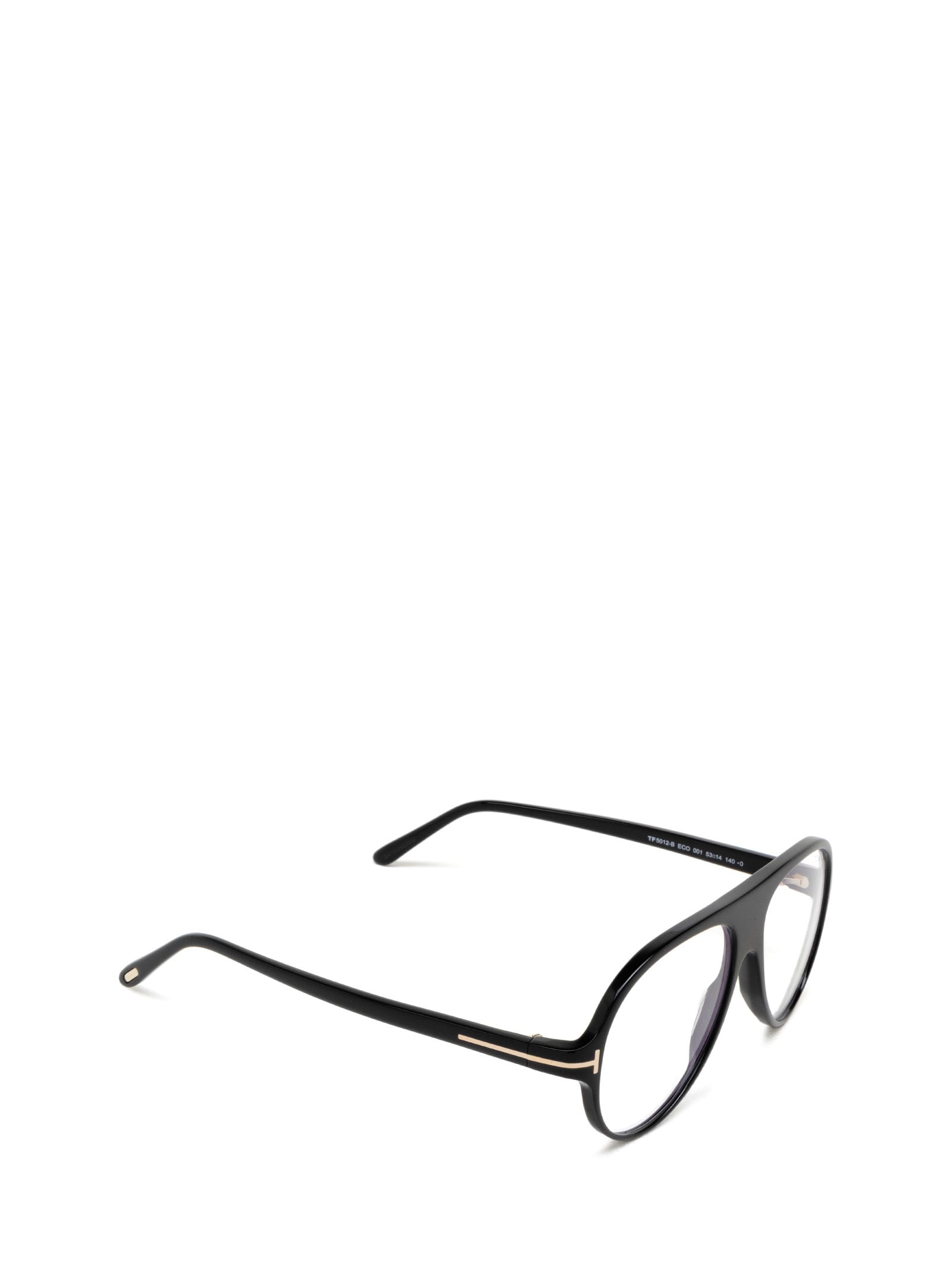 Shop Tom Ford Ft5012-b Shiny Black Glasses