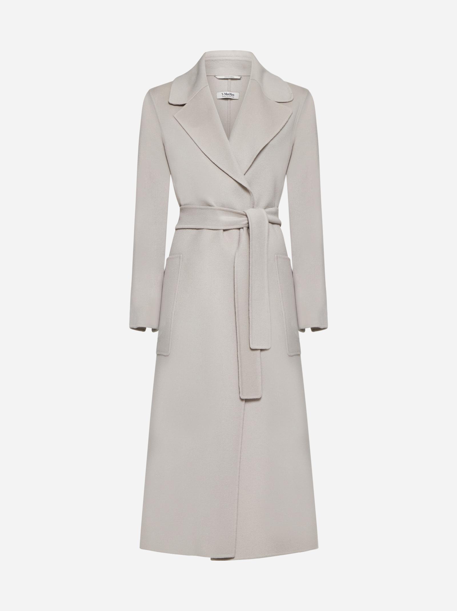 Shop 's Max Mara Paolore Belted Wool Coat In Beige