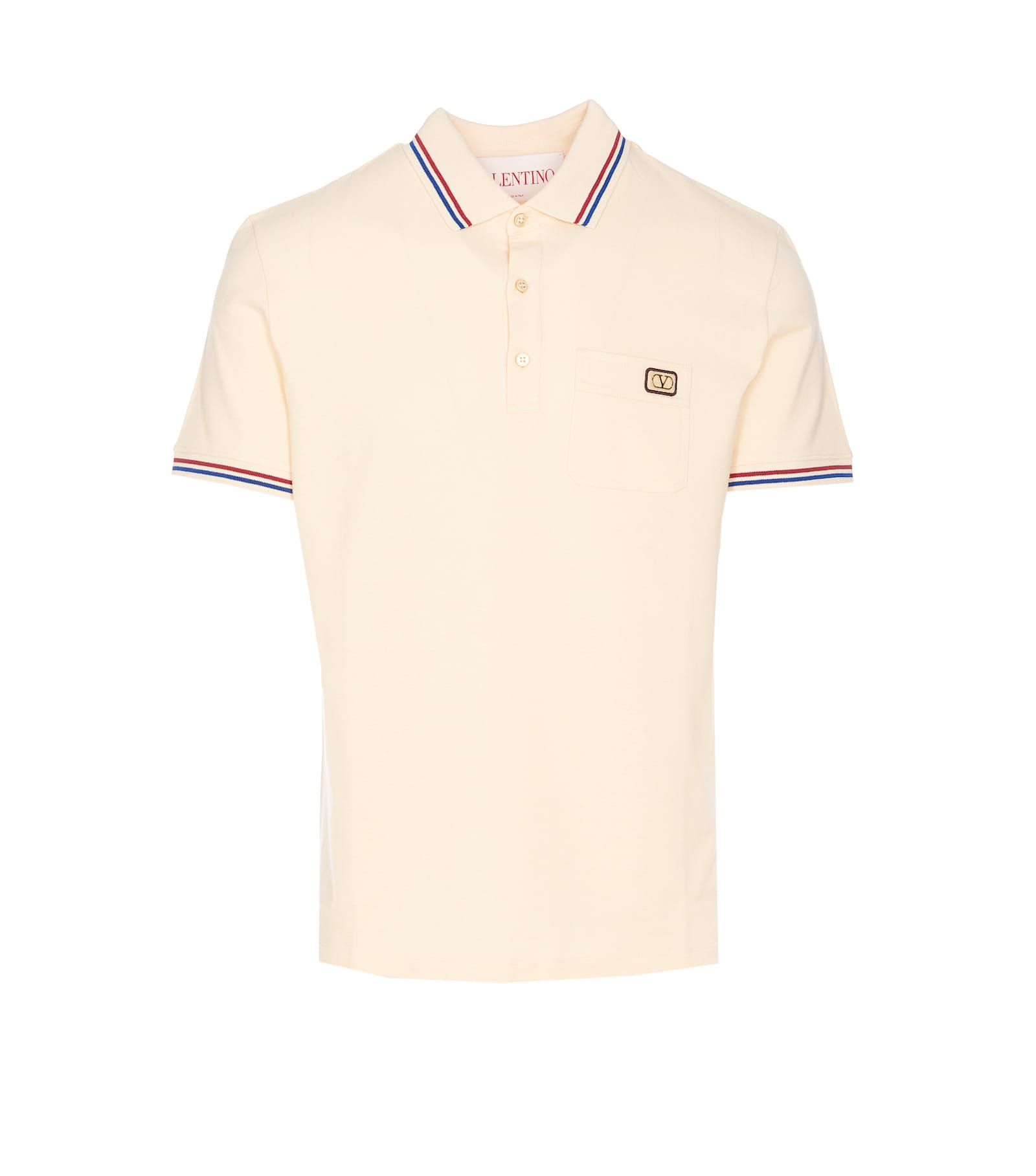 Shop Valentino Polo In White