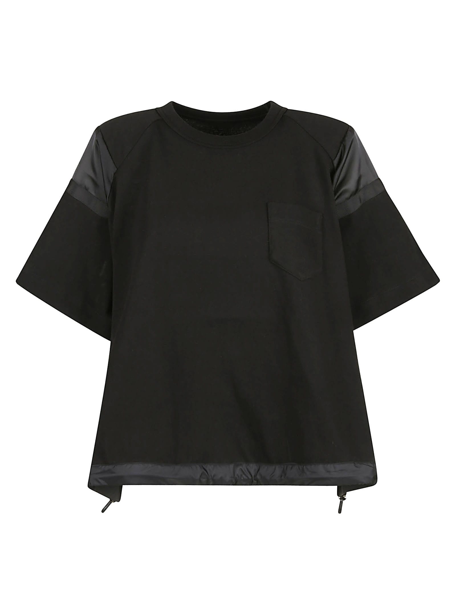Sacai Patched Pocket Pleated T-shirt