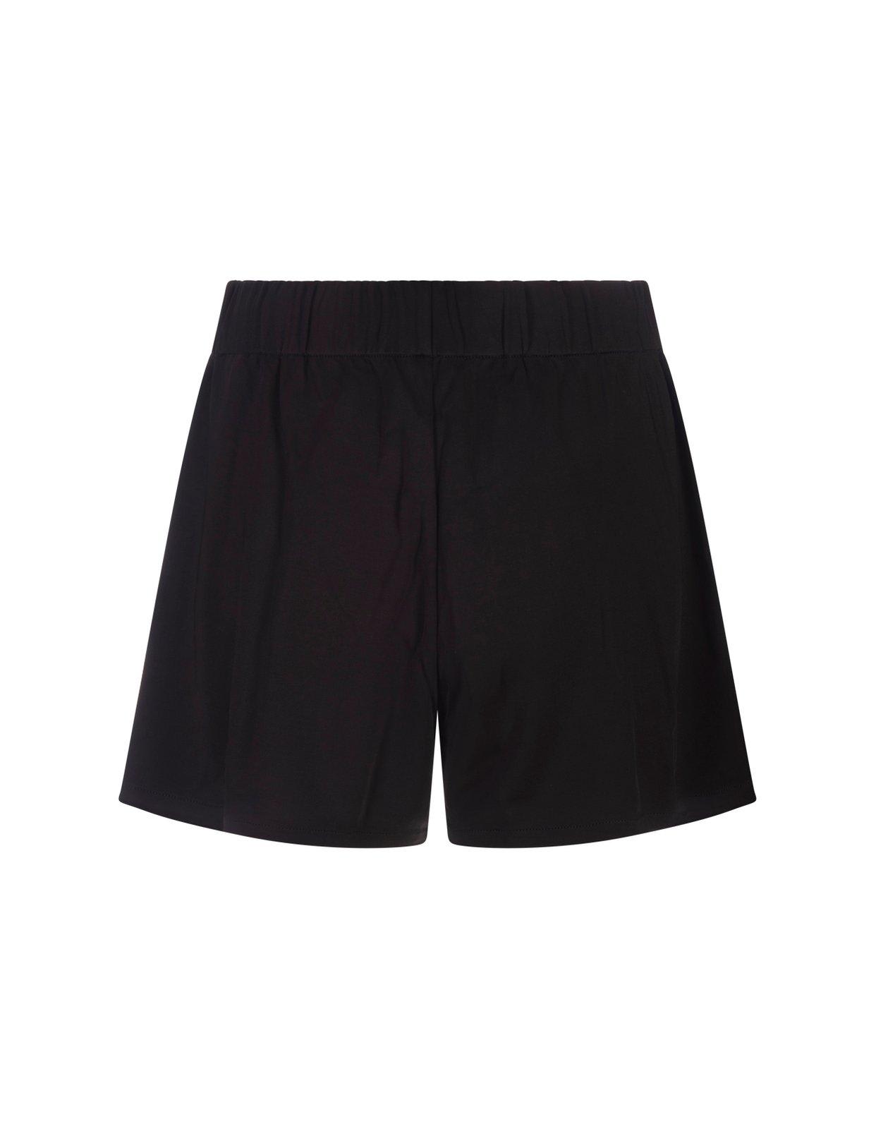 Shop Moncler Logo Patch Drawstring Shorts