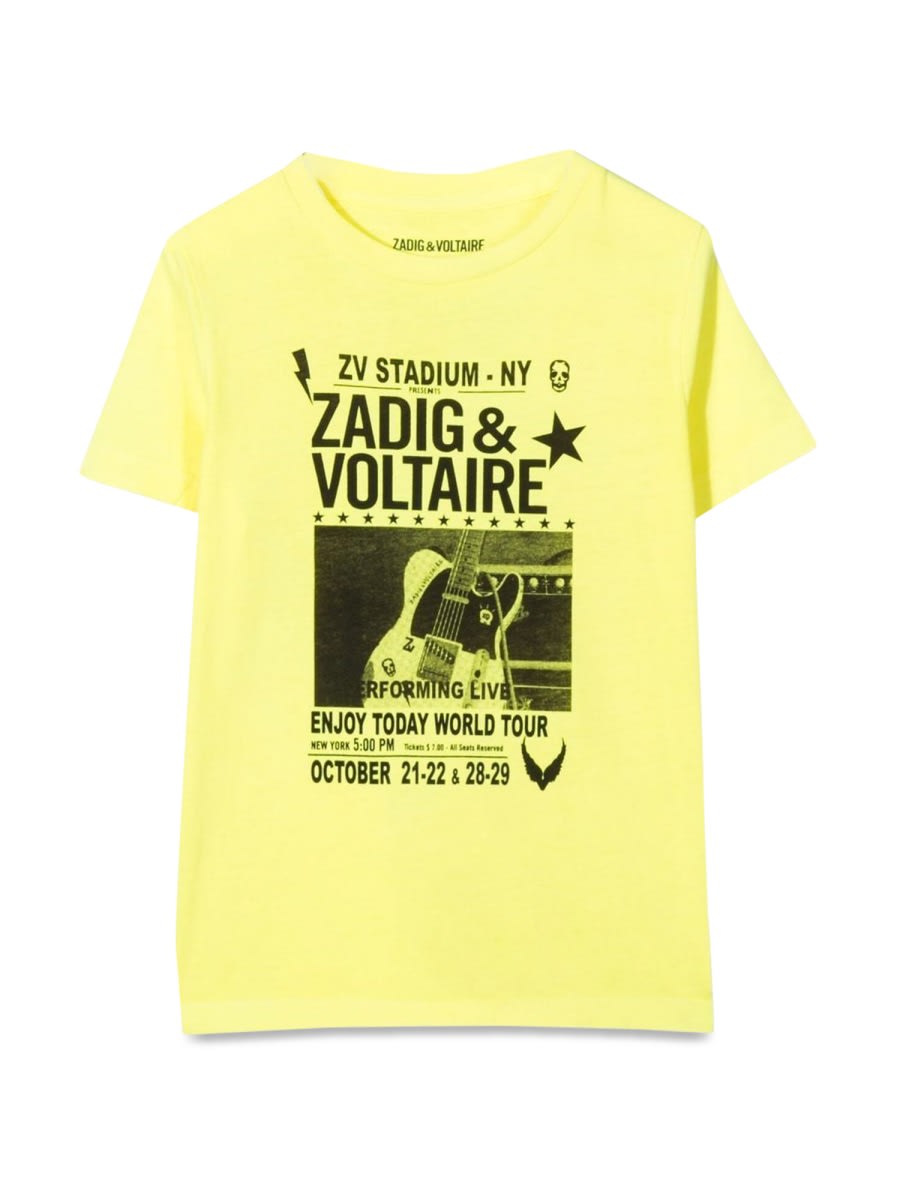 Shop Zadig &amp; Voltaire Short-sleeved T-shirt In Yellow