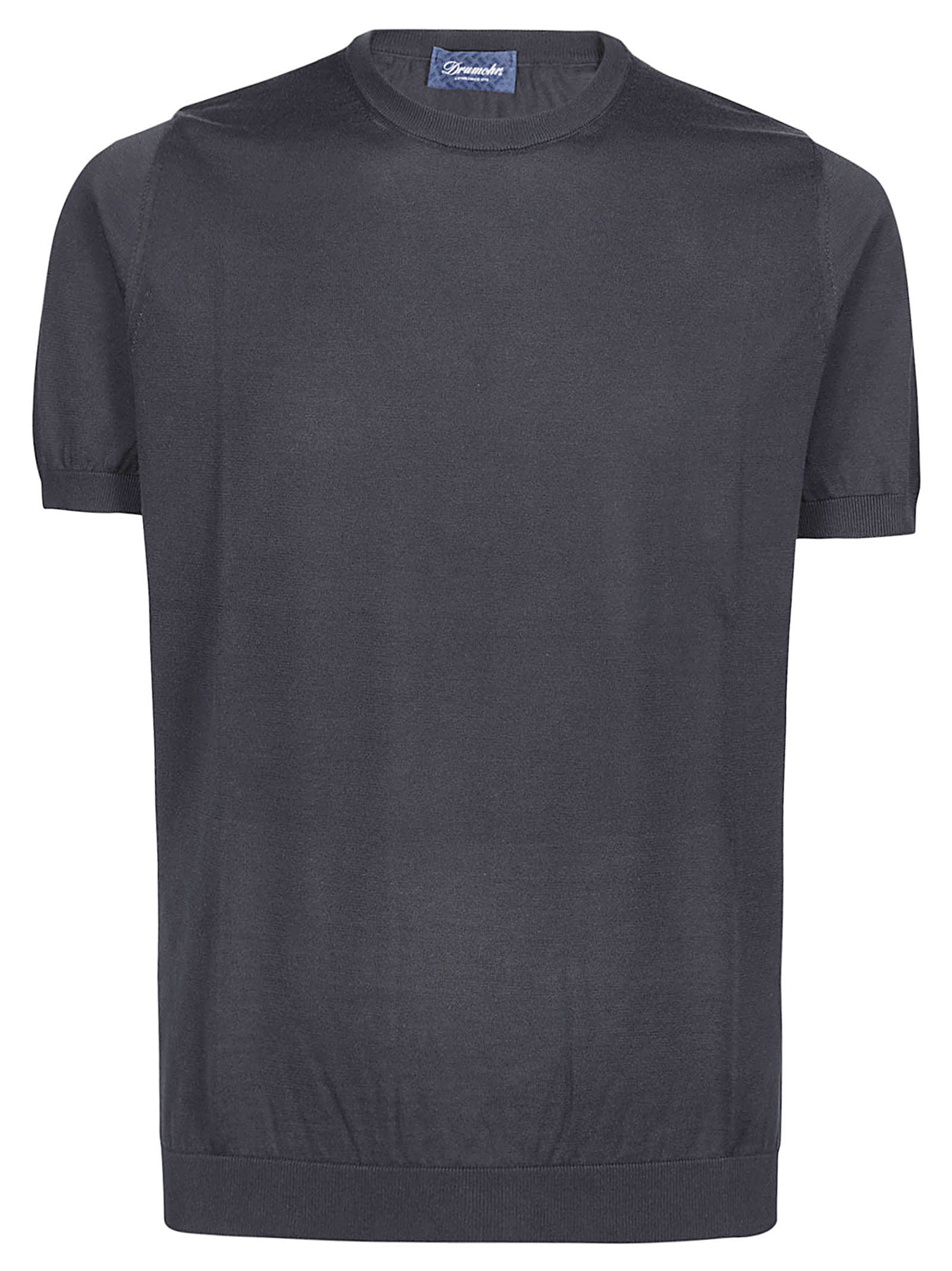 Shop Drumohr T-shirt In Navy