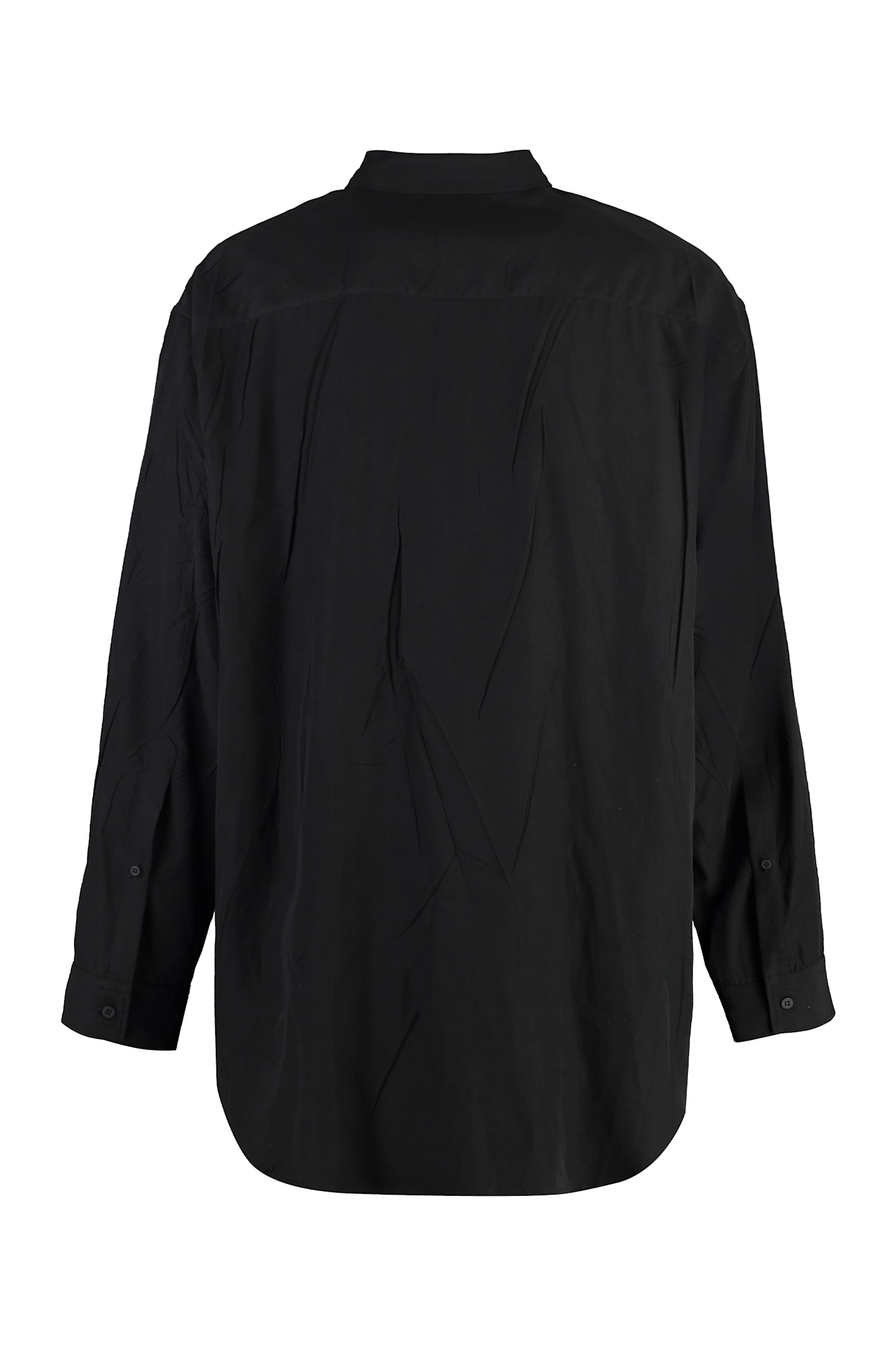 Shop Balenciaga Oversize Shirt In Black