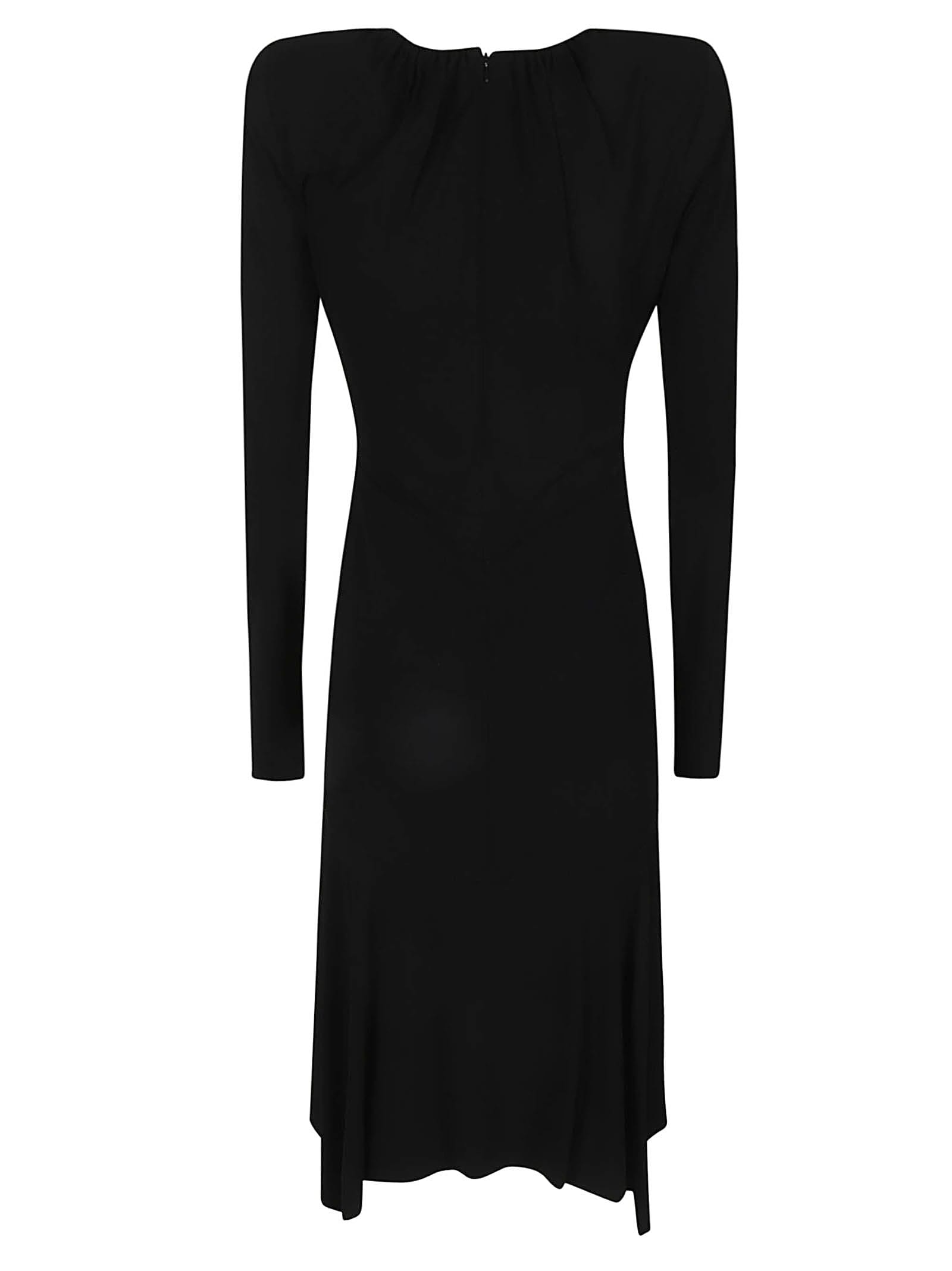 Shop Alexandre Vauthier Long-sleeved Mini Dress In Black
