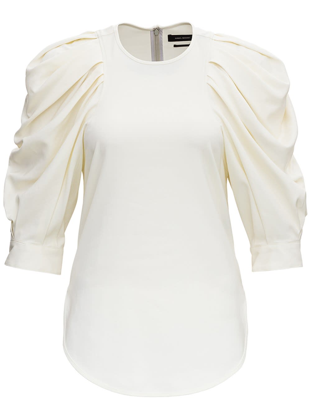 Isabel Marant Surya Blouse In Lycra With Balloon Sleeves