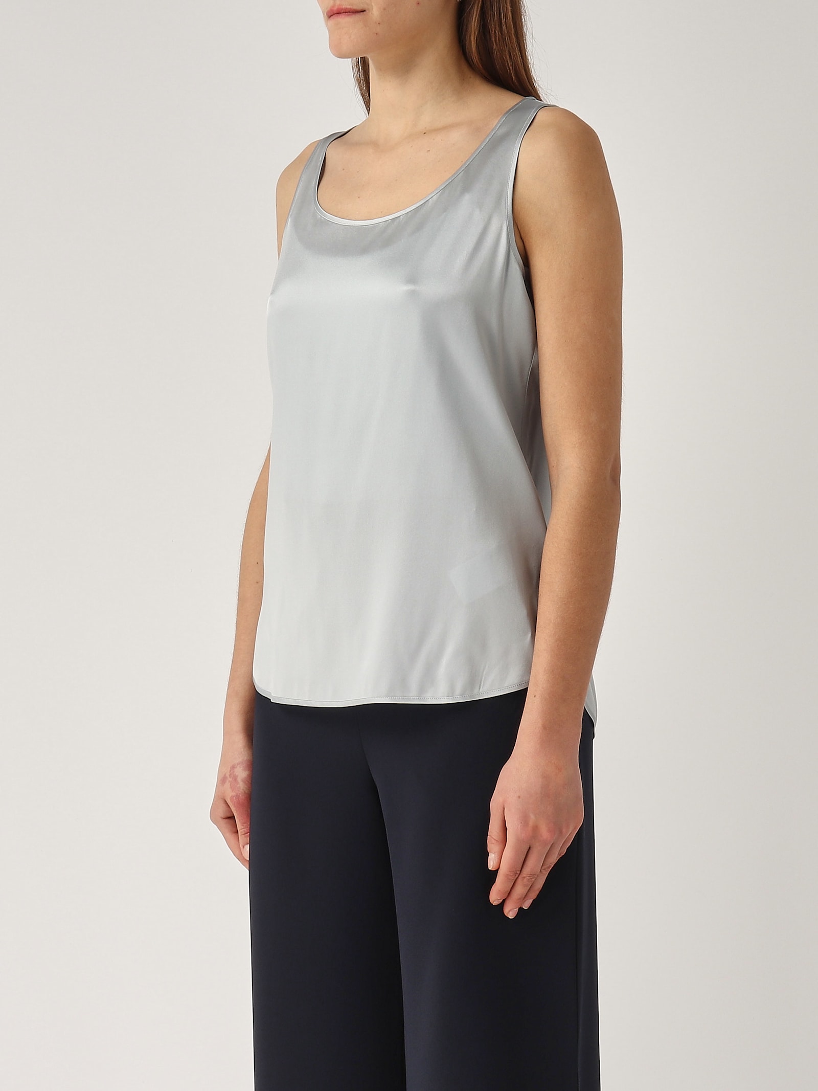 Max Mara Pan Top-wear In Azzurro Polvere