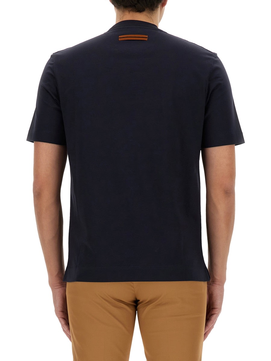 Shop Zegna T-shirt With Logo In Black
