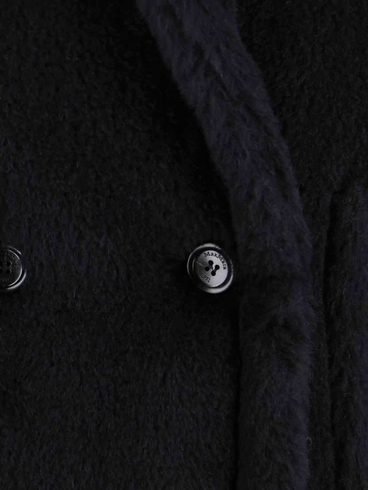 Max Mara Double-breasted Sleeveless Faux Fur Jacket In Brown