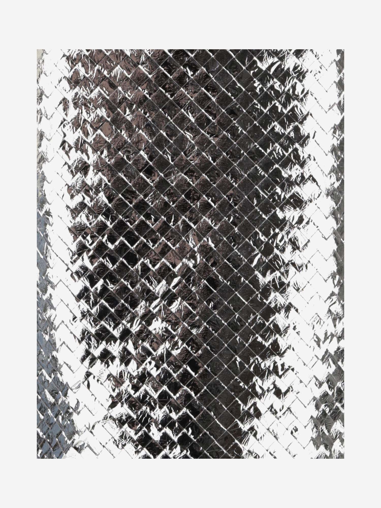 Bottega Veneta Woman Midi Skirt Silver Size 4 Lambskin In Silver