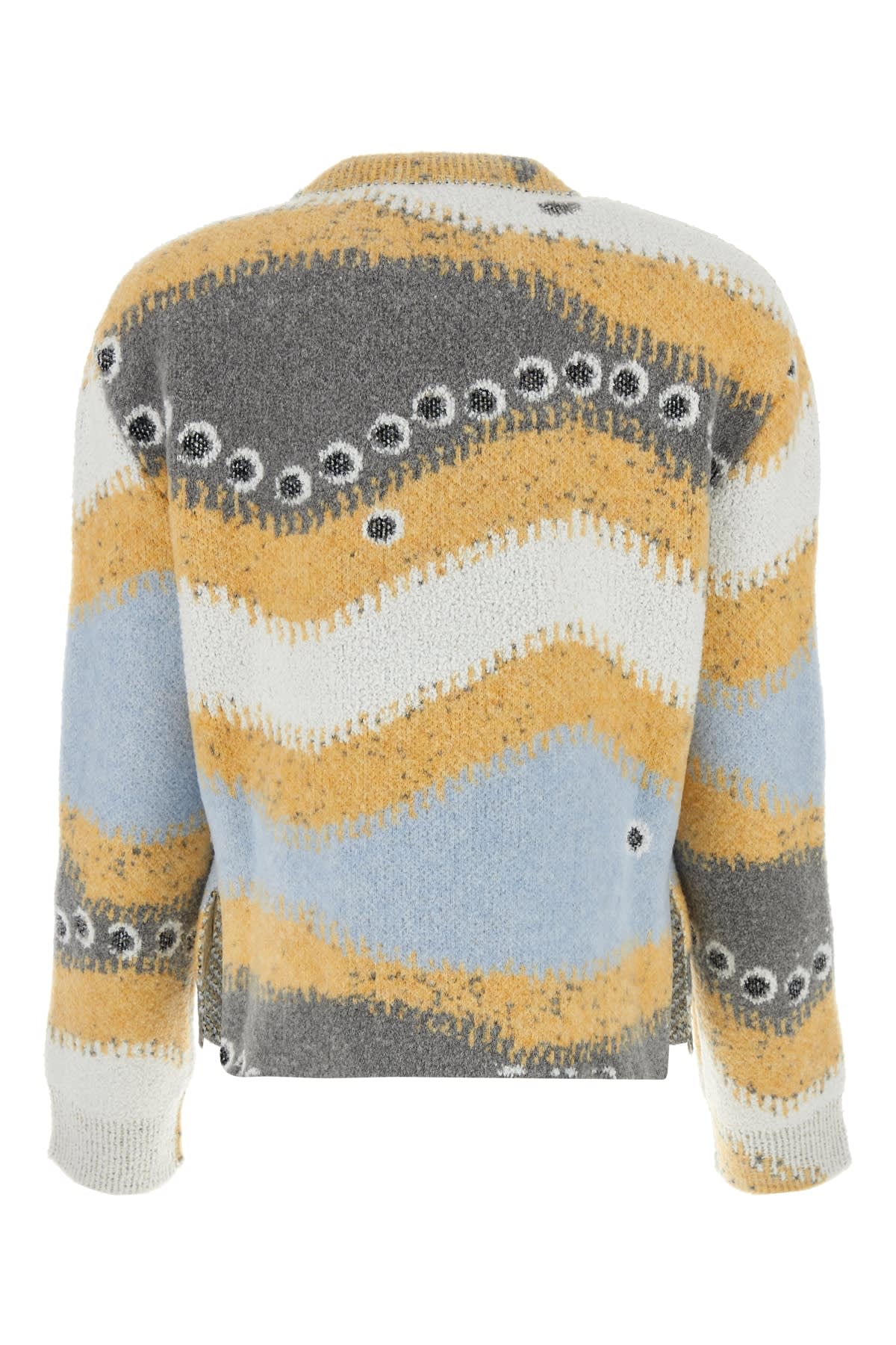 Loewe Womens Multicolor Stripe-pattern Crewneck Knitted Jumper In Multicolor