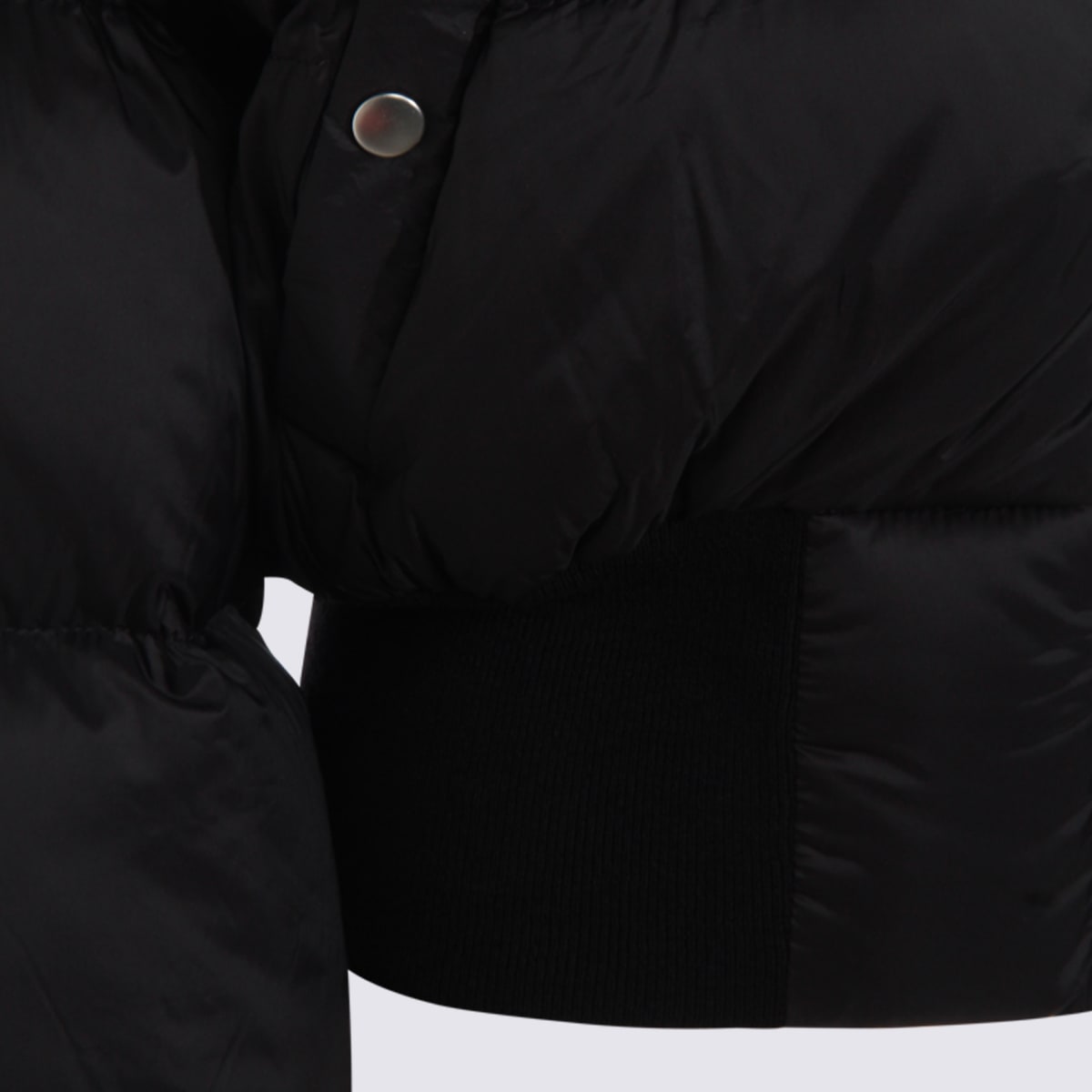 Rick Owens Black Down Jacket In Black