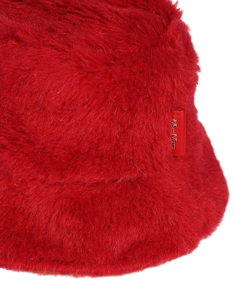 Max Mara Figura Wool And Silk Teddy Bucket Hat In Red