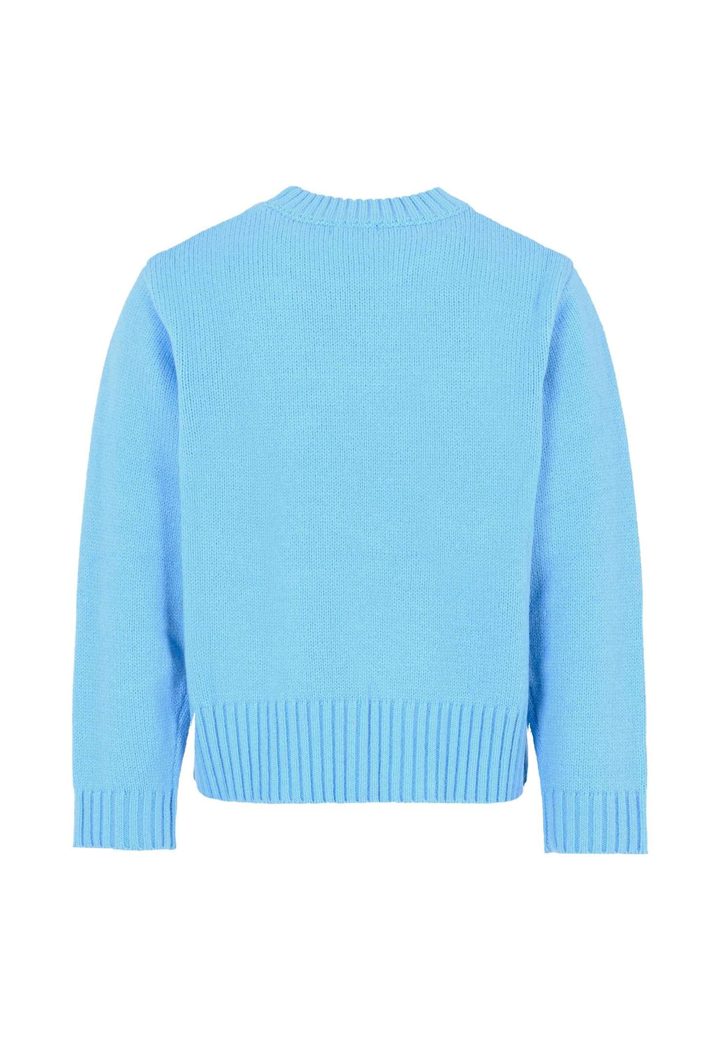 Billieblush Sequin-embellished Knitted Sweater In Blue