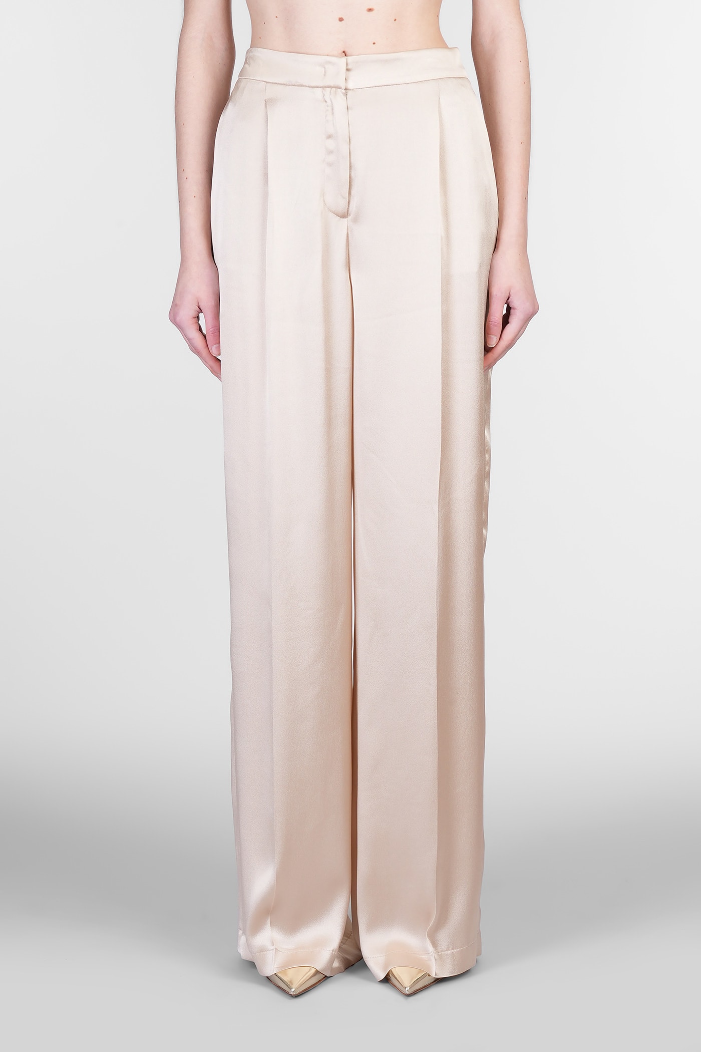 Pants In Taupe Cotton