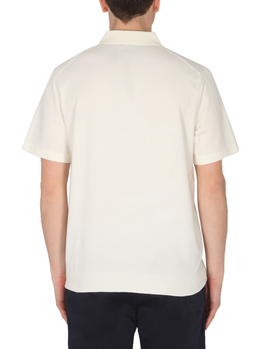 Shop Theory Regular Fit Polo In Ivory
