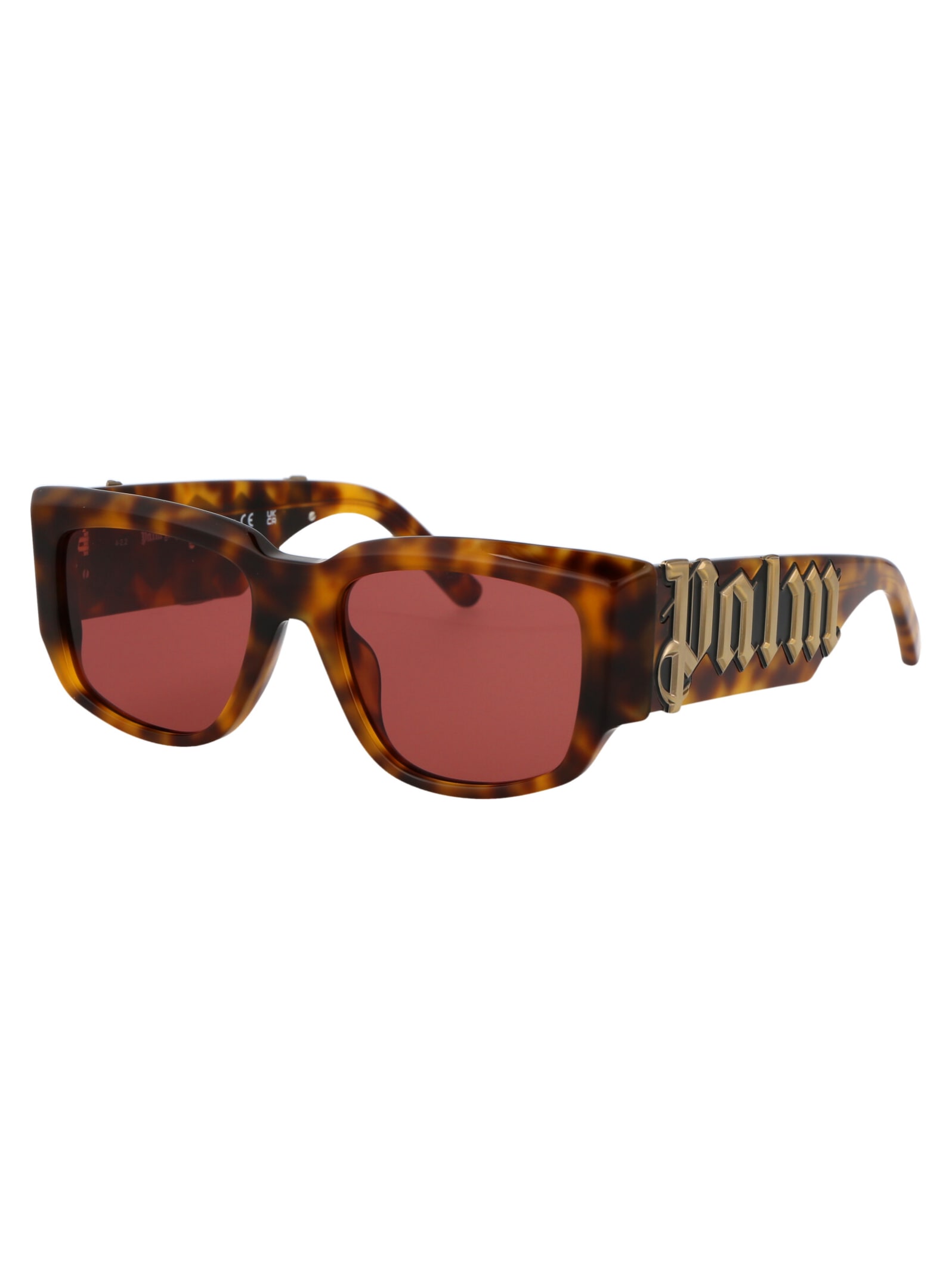 Shop Palm Angels Laguna Sunglasses In 6428 Light Havana