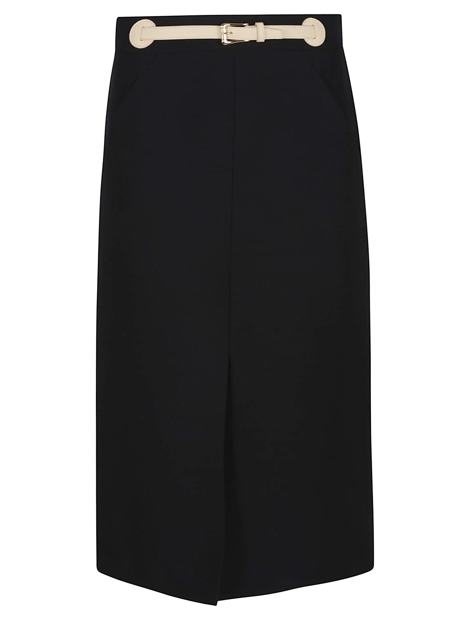 Valentino Garavani Midi Skirt In Black