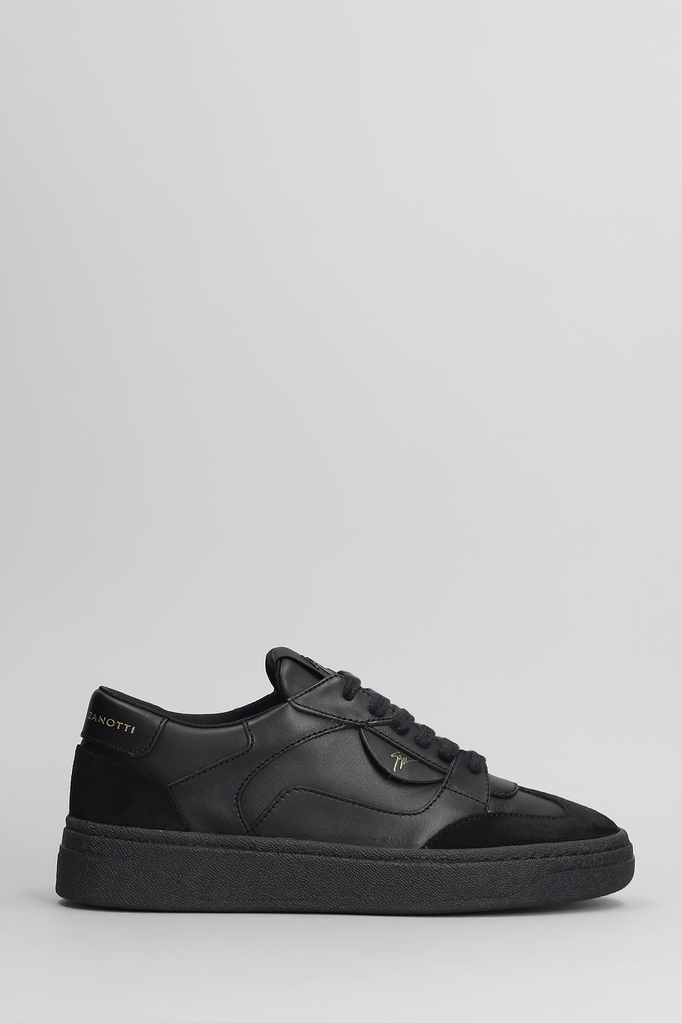 Gz94 Sneakers In Black Suede And Leather