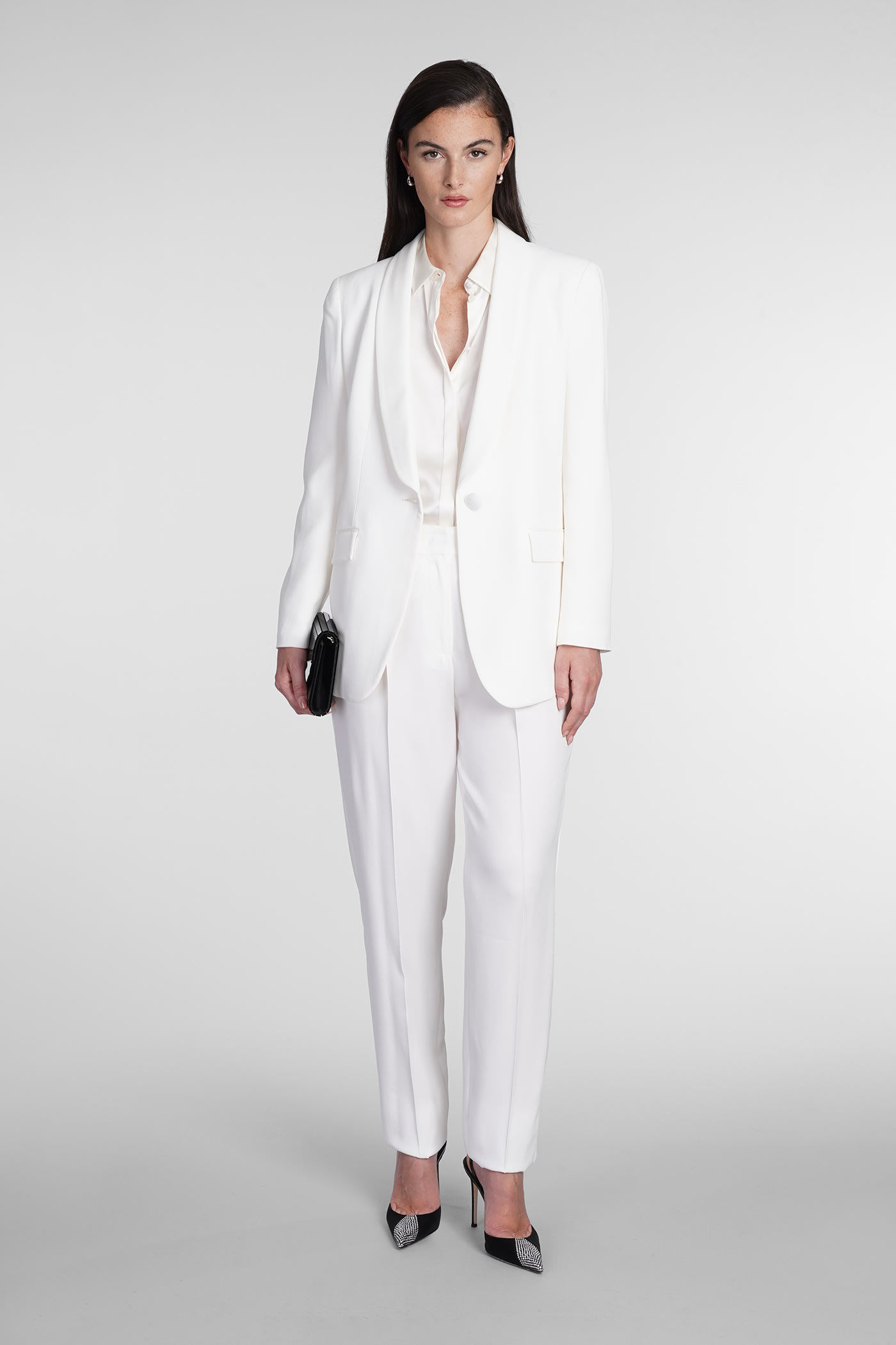 Shop Emporio Armani Shirt In White Silk
