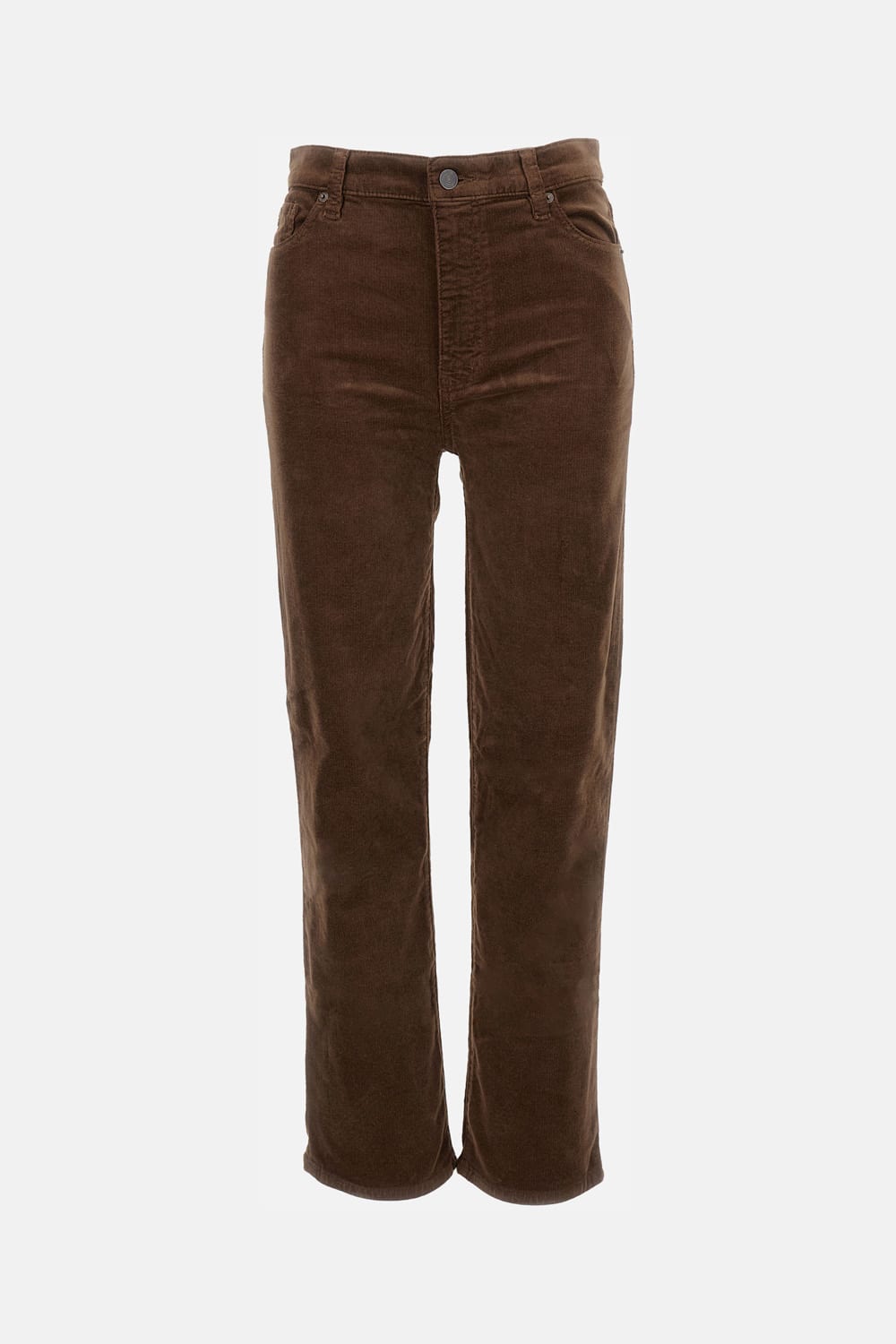 Frame Le Sleek Straight Corduroy In Brown