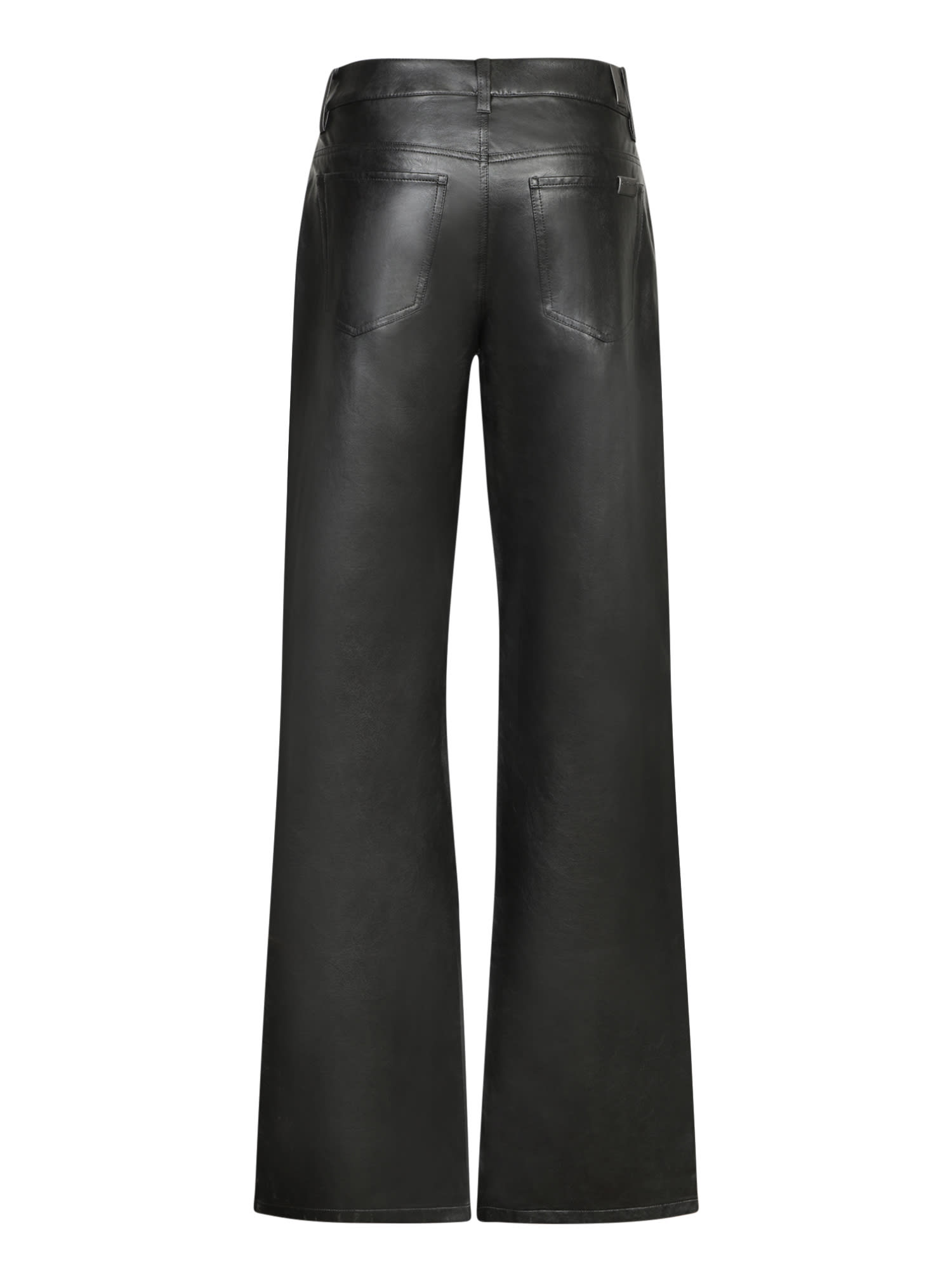 Shop 7 For All Mankind Tess Econappa Black Trousers