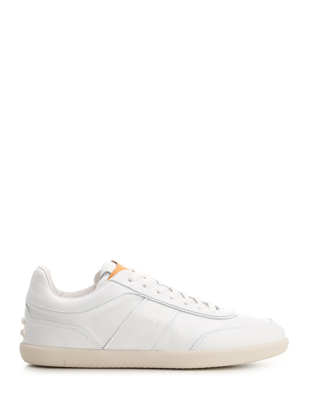 Shop Tod's White Tabs Sneakers