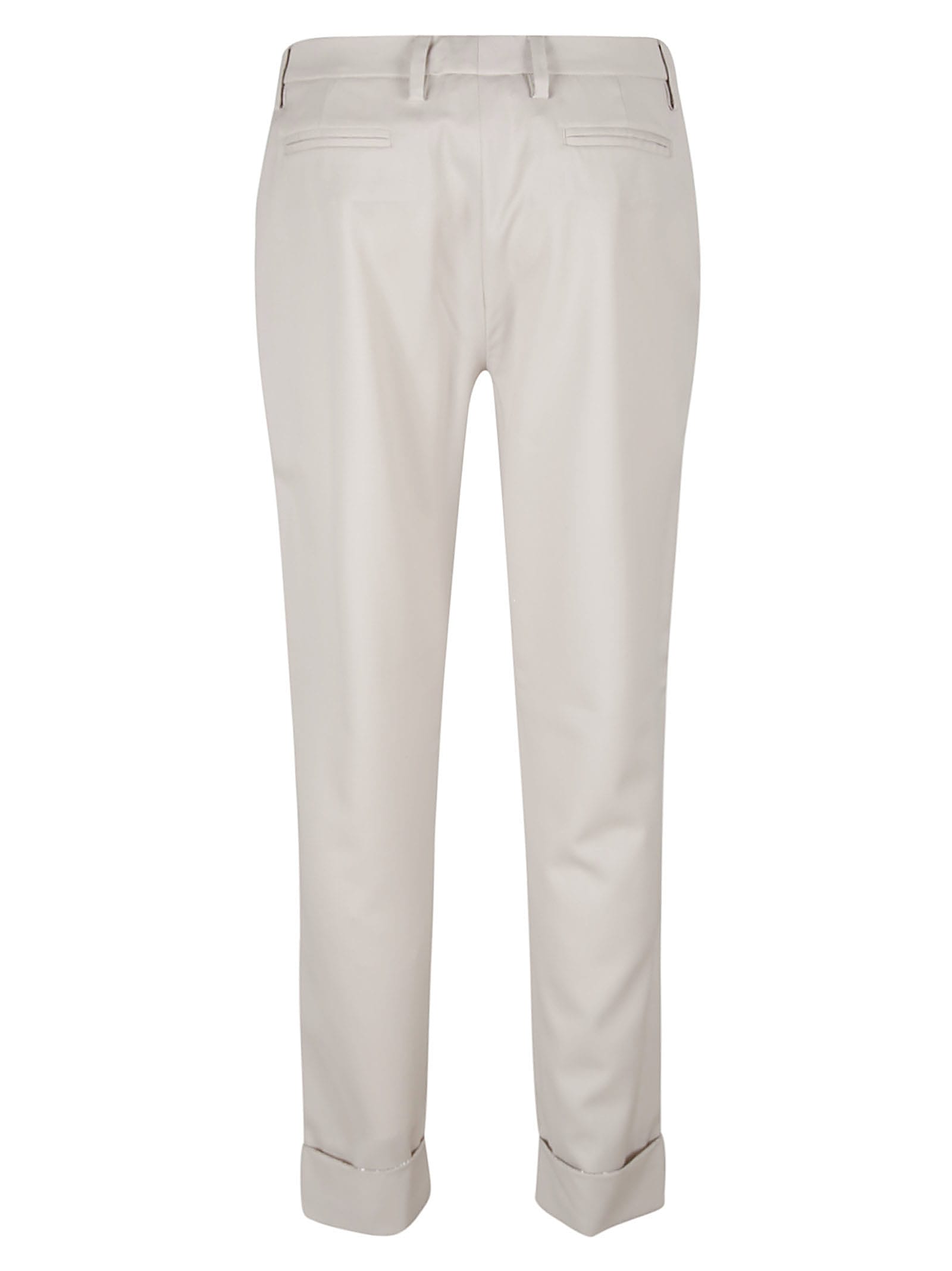 Shop Fabiana Filippi Plain Cropped Trousers In Beige