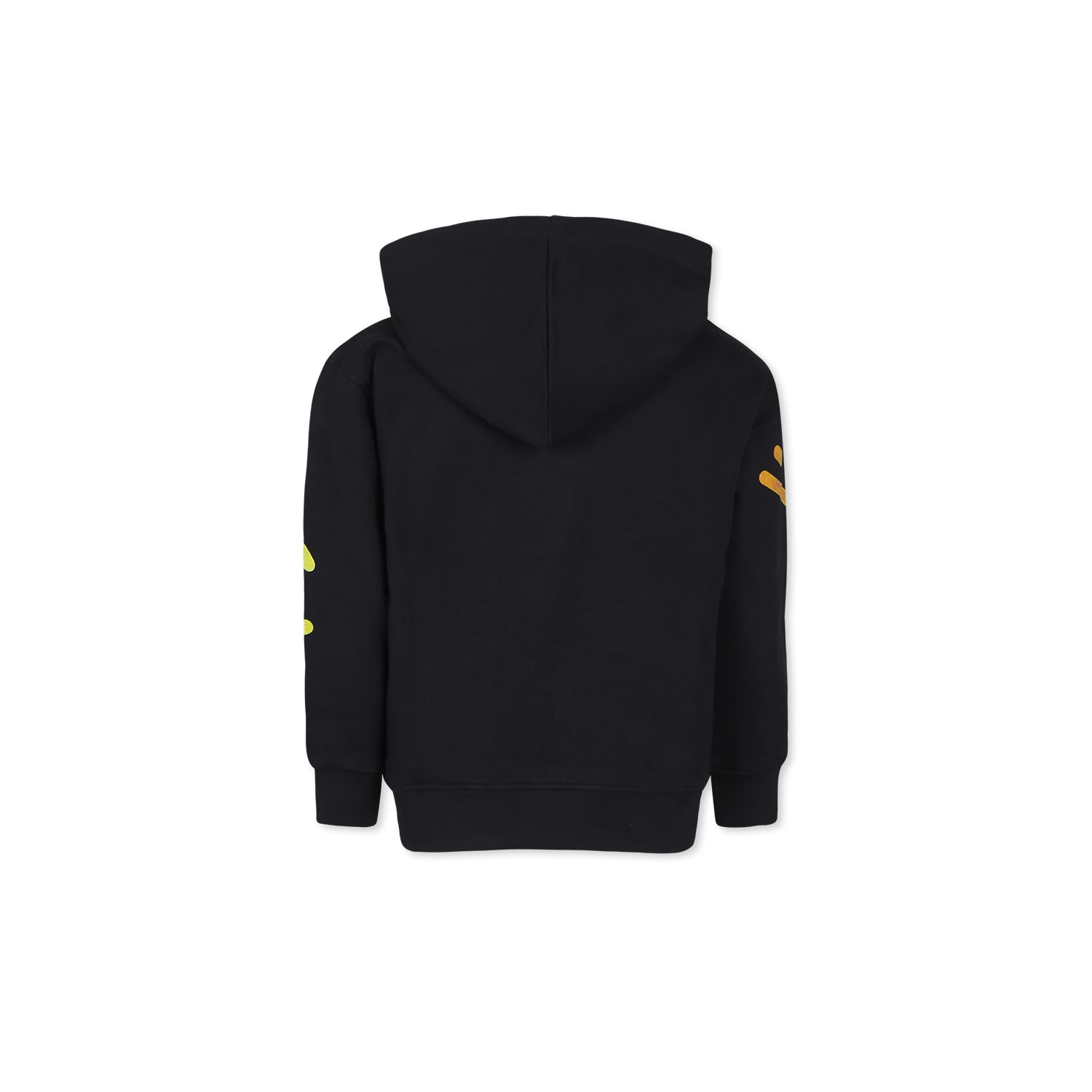 Shop Diadora Black Sweatshirt For Kids With Logo