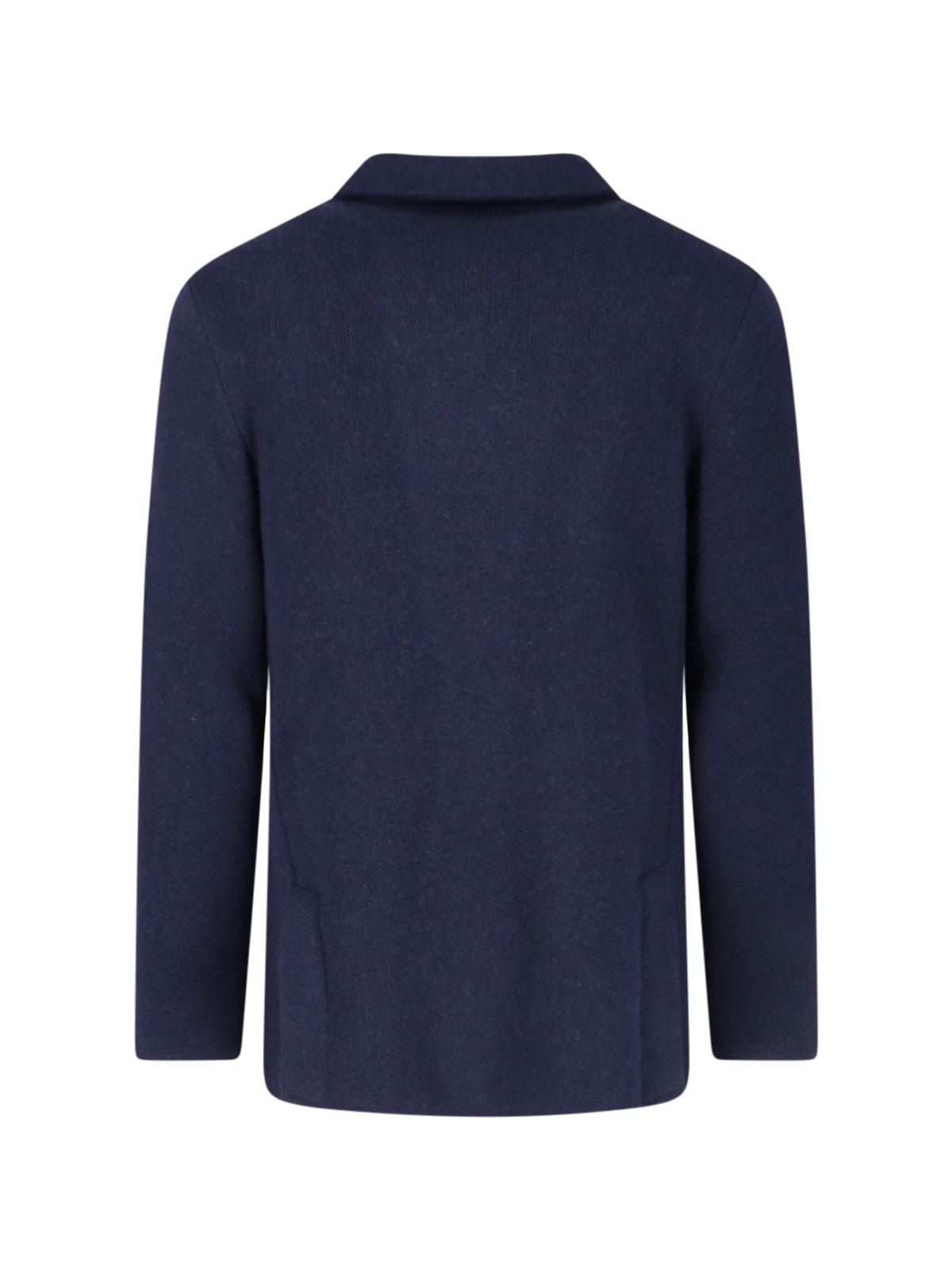 Lardini Tailored Jacket With Decorative Pin And Pockets In Blue