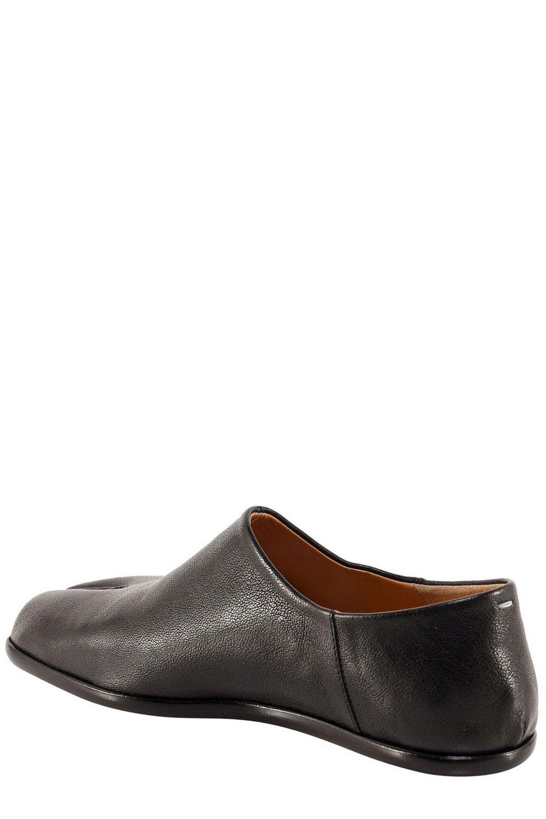 Shop Maison Margiela Tabi-toe Slip-on Loafers In Black