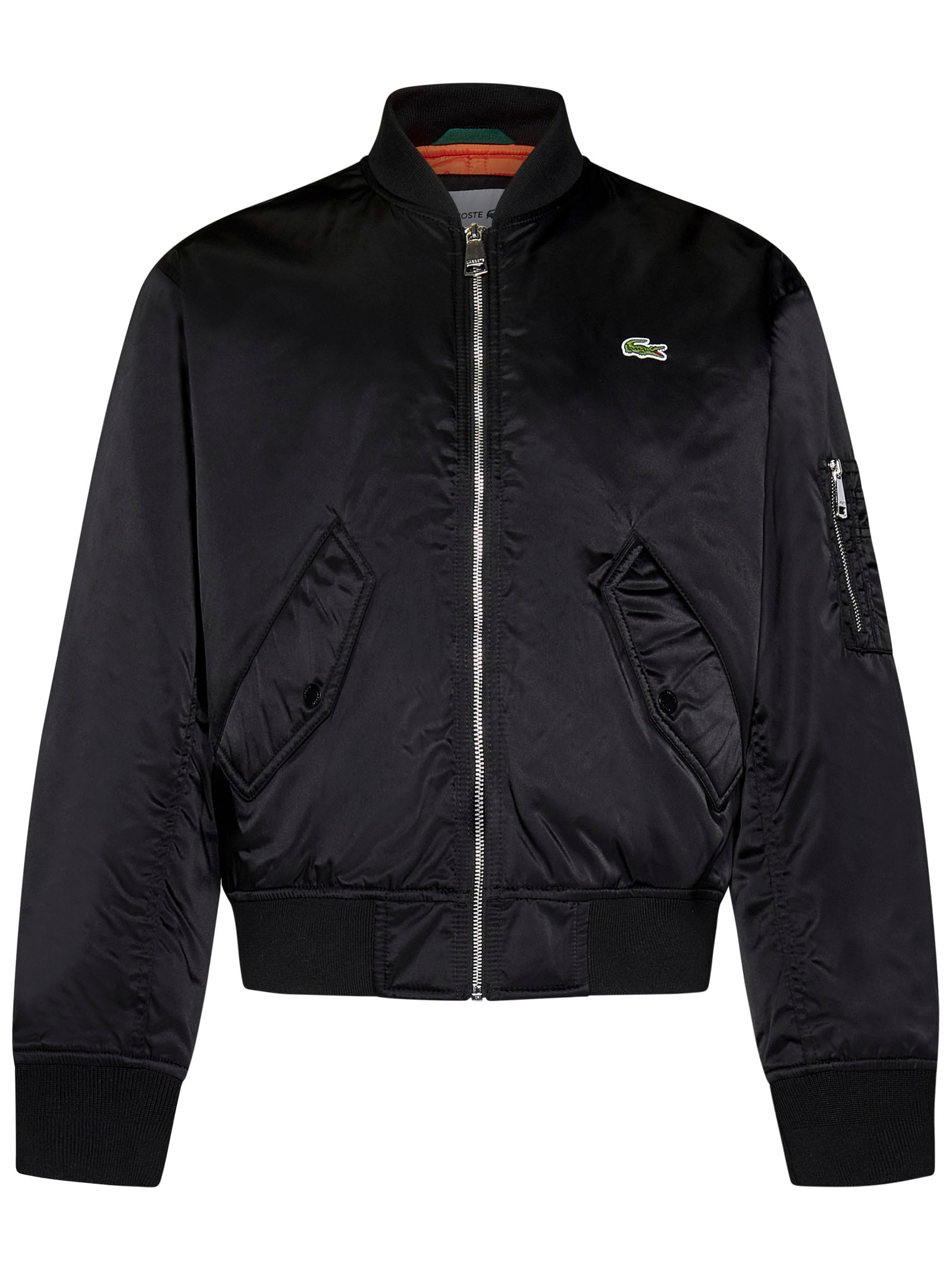 Shop Lacoste Jacket In Black