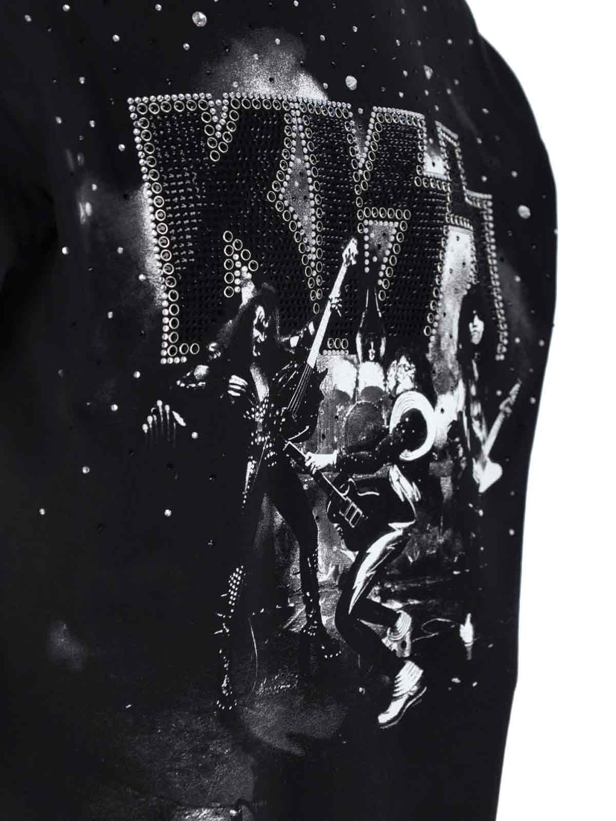 Dsquared2 Graphic Print Crew Neck Short Sleeve T-shirt In Black