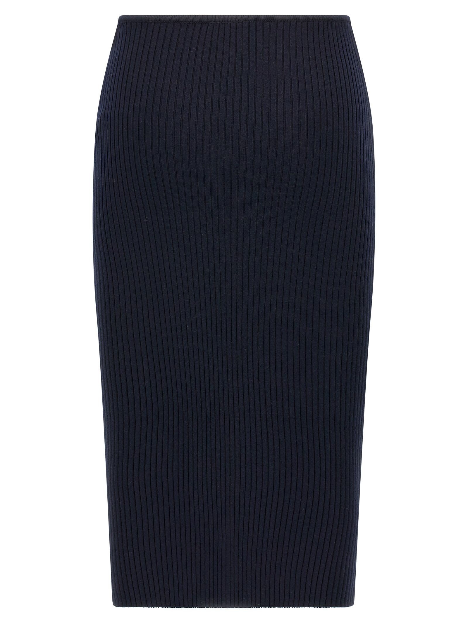 COURRÈGES LOOP RIB KNIT SKIRT