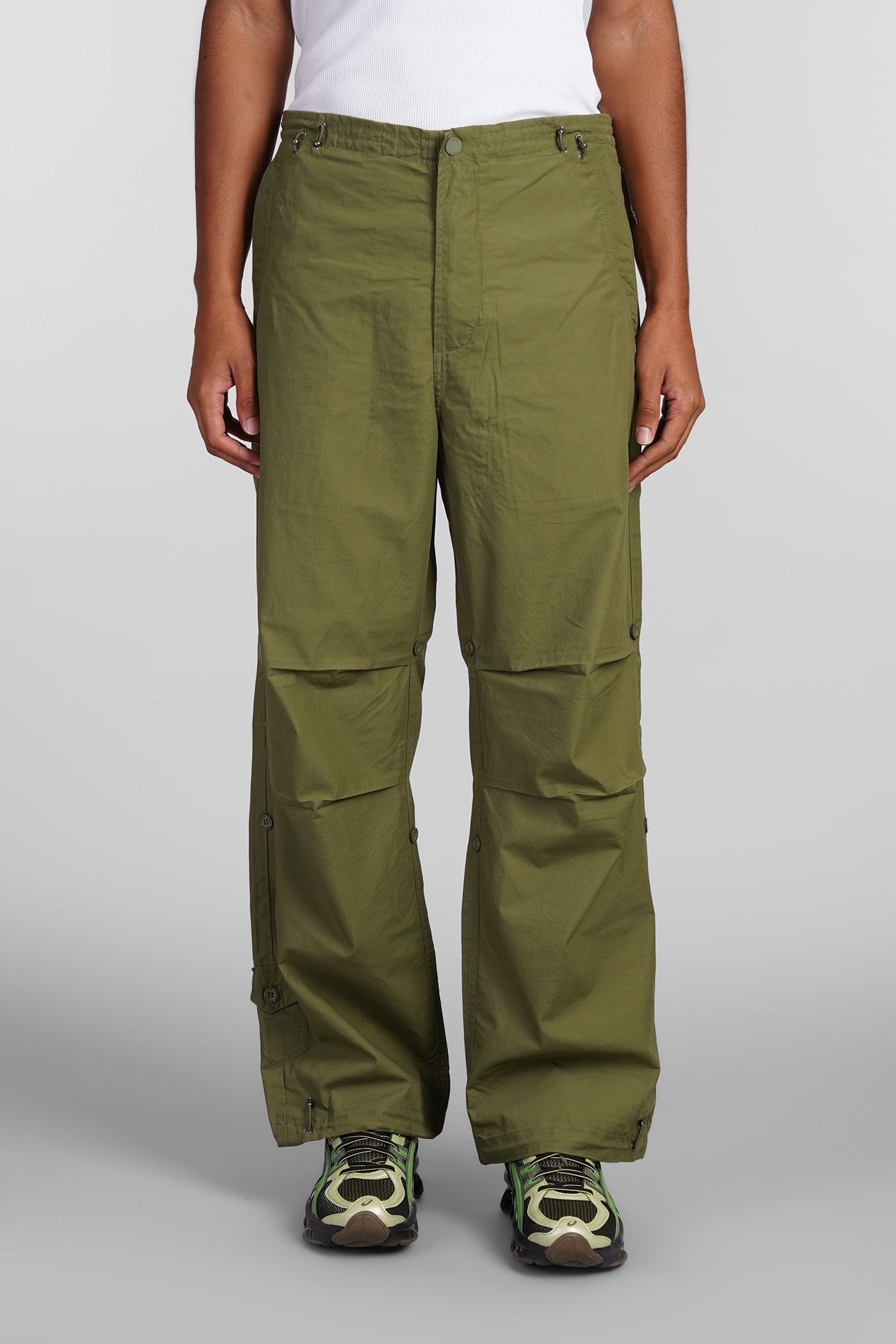 Pants In Green Cotton