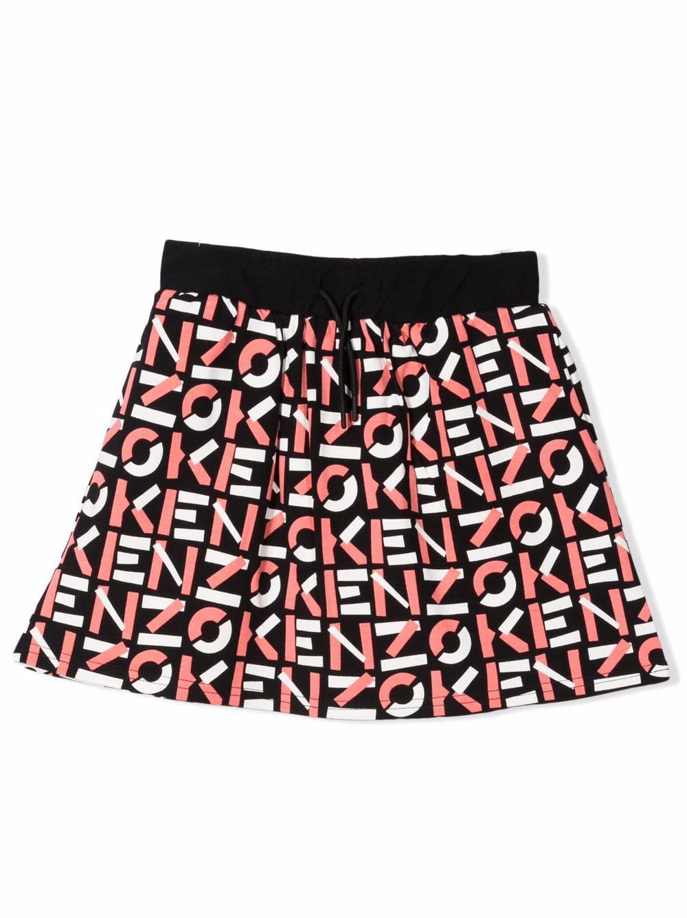 Kenzo Kids Little Girl Skirt With Print